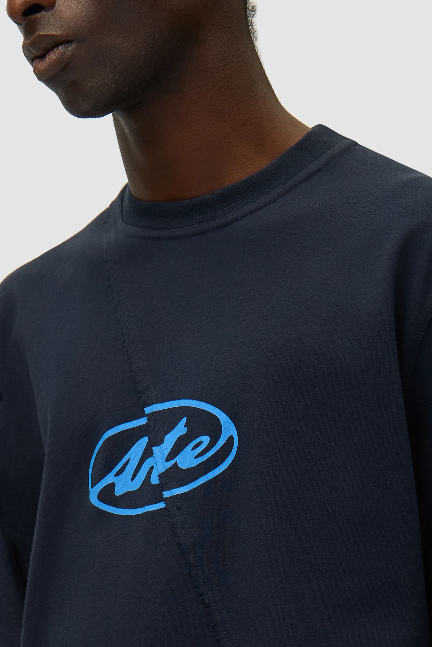T-shirt avec logo cercle - Bleu marine - Image 8