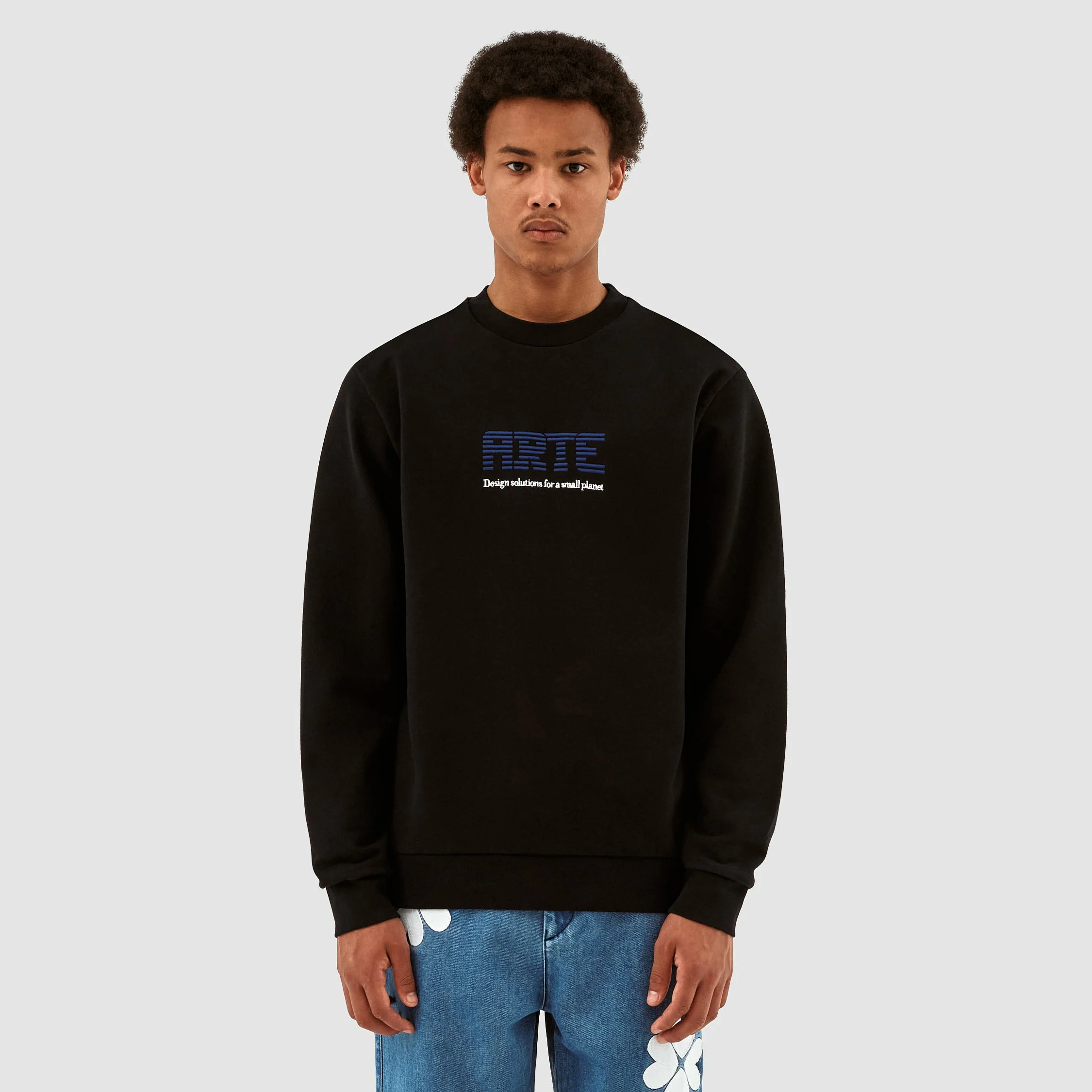 Clarck Block Logo Crewneck - Noir