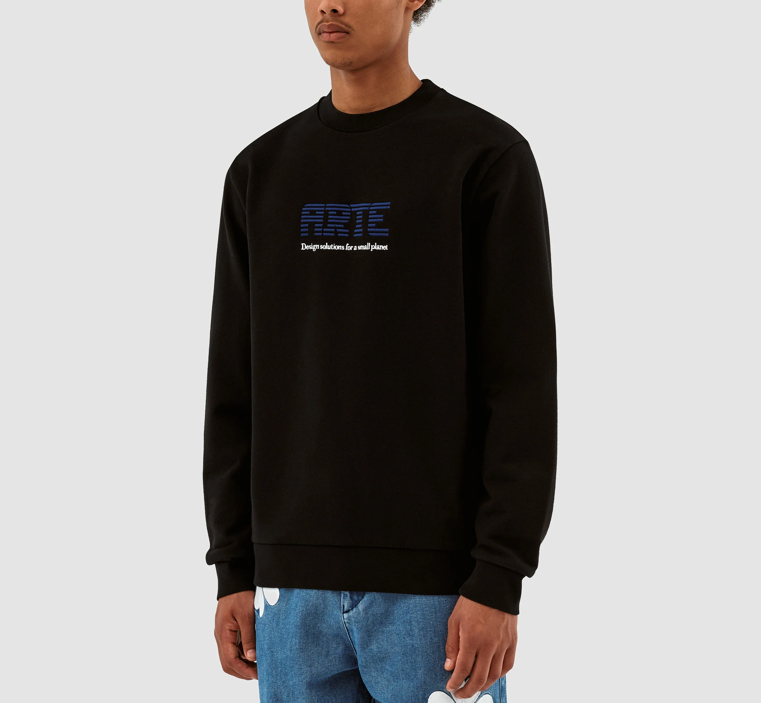 Clarck Block Logo Crewneck - Noir - Image 4