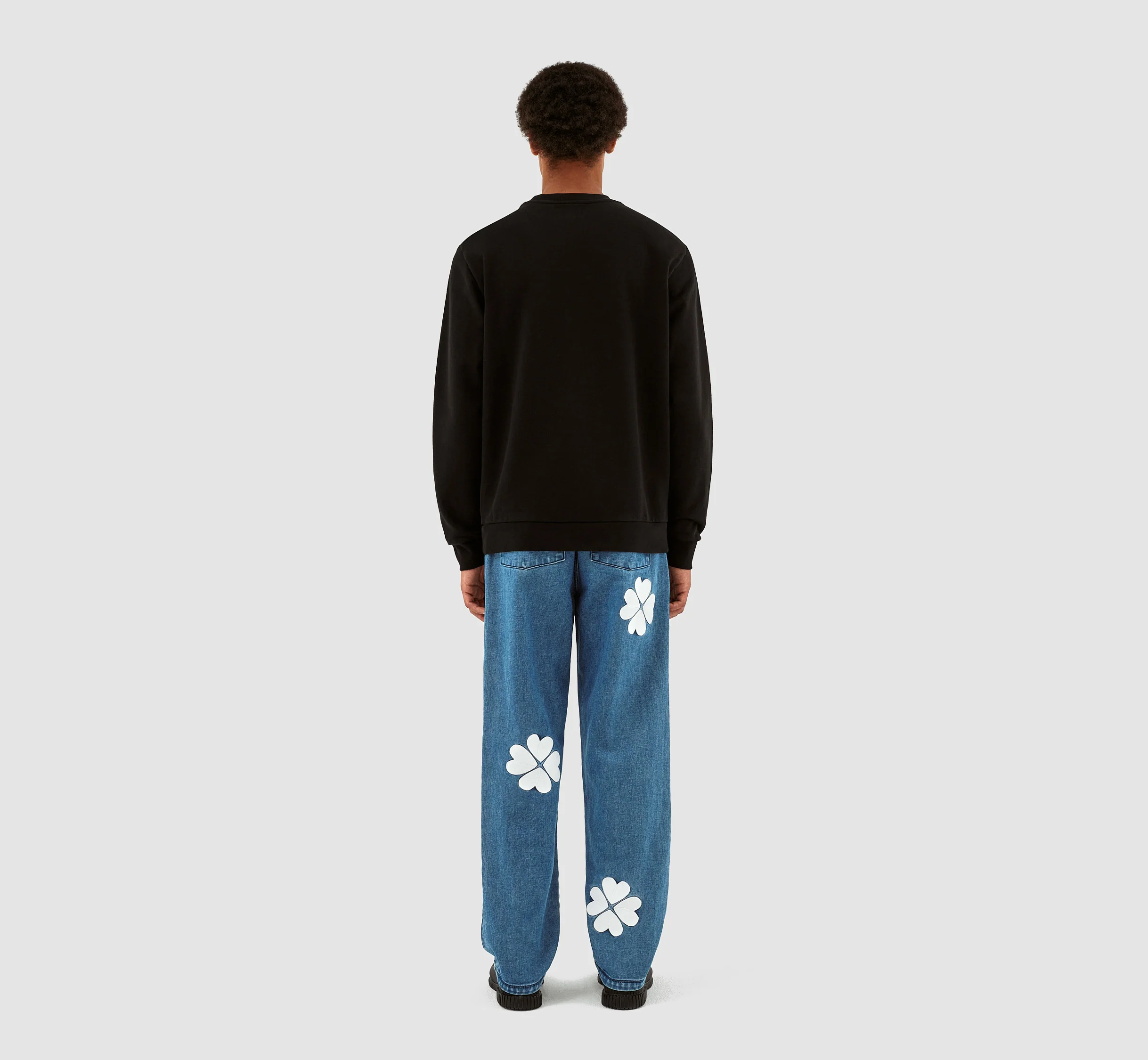 Clarck Block Logo Crewneck - Noir - Image 7