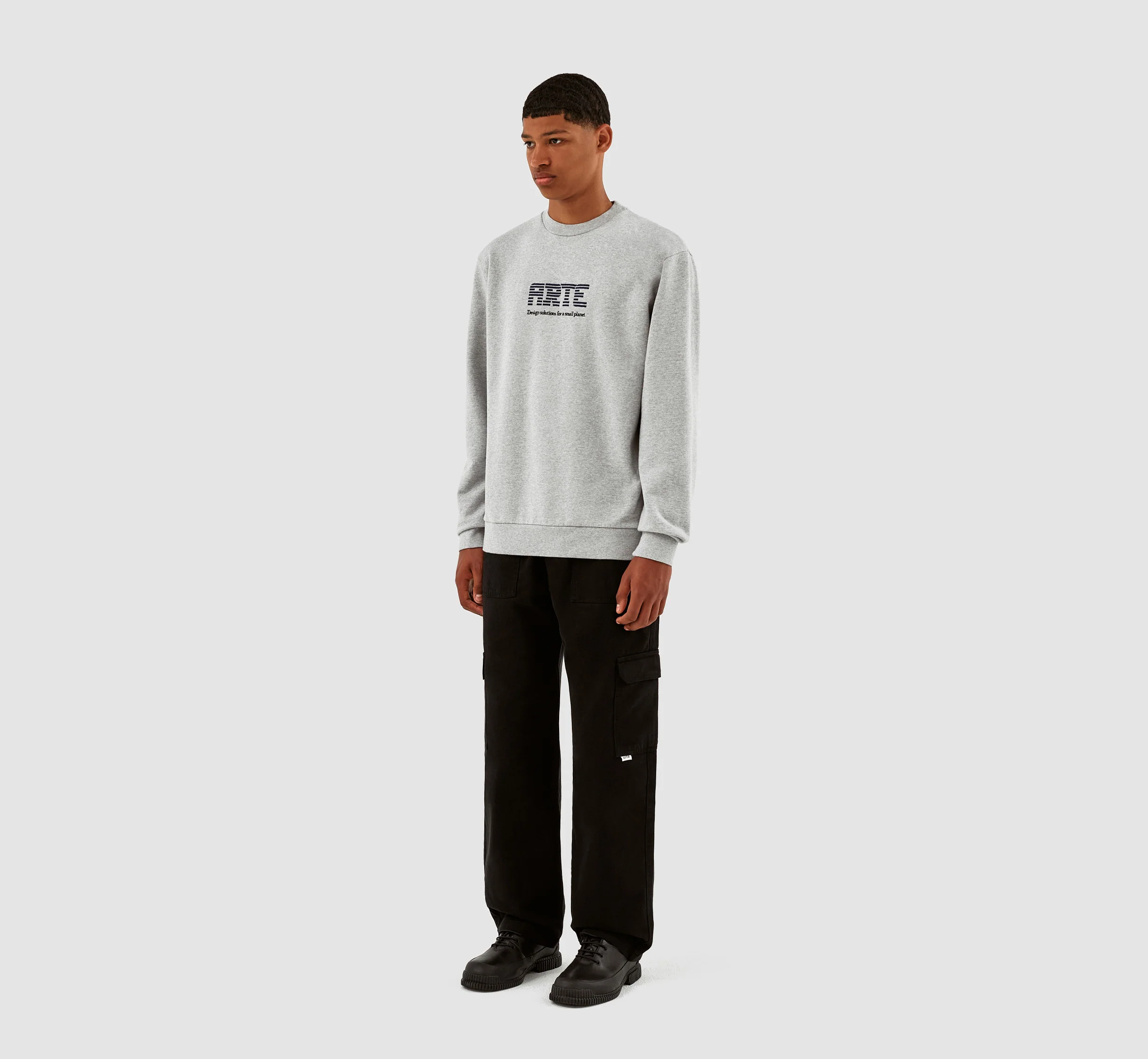 Clarck Block Logo Crewneck - Gris - Image 6