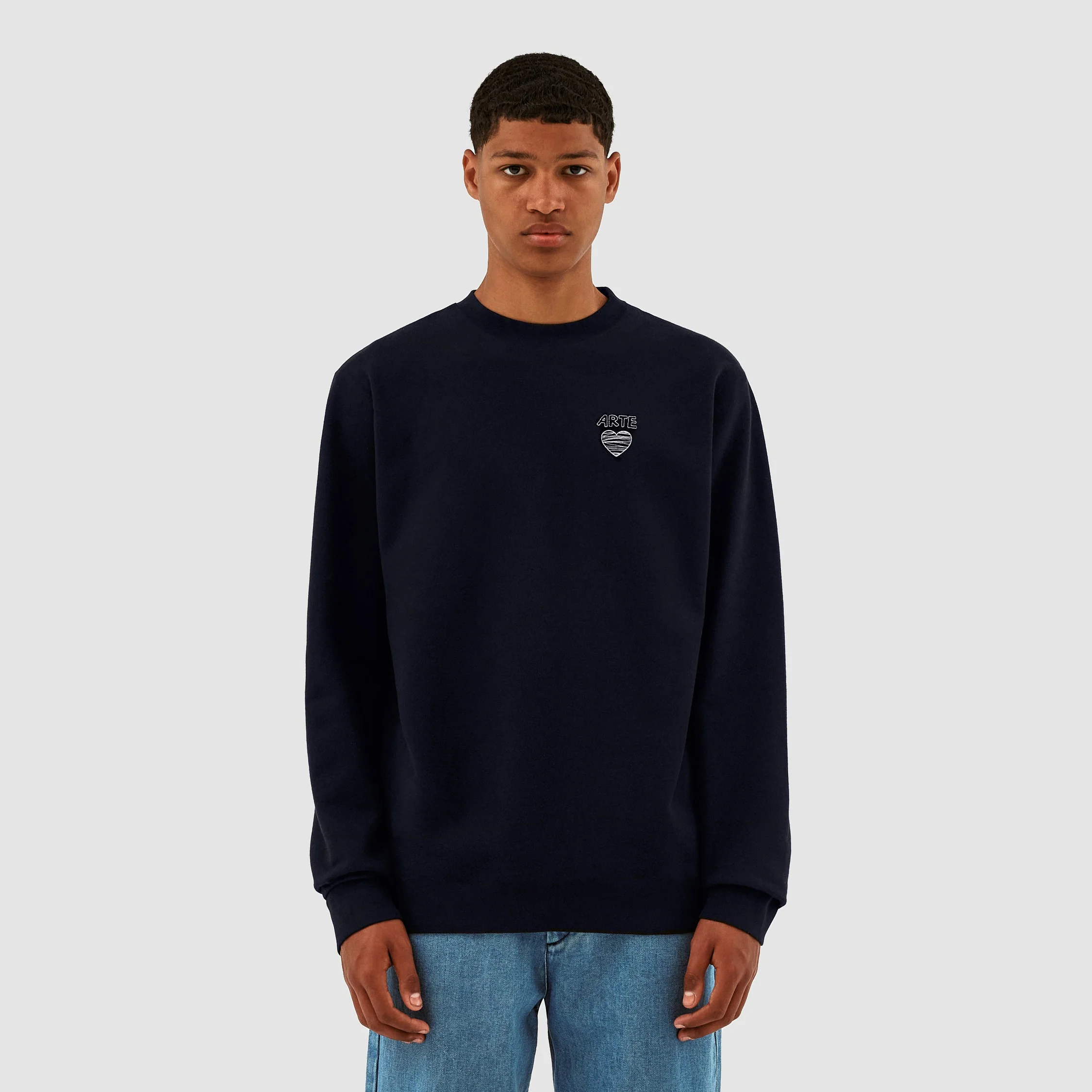 Clarck Scribble Crewneck - Marine