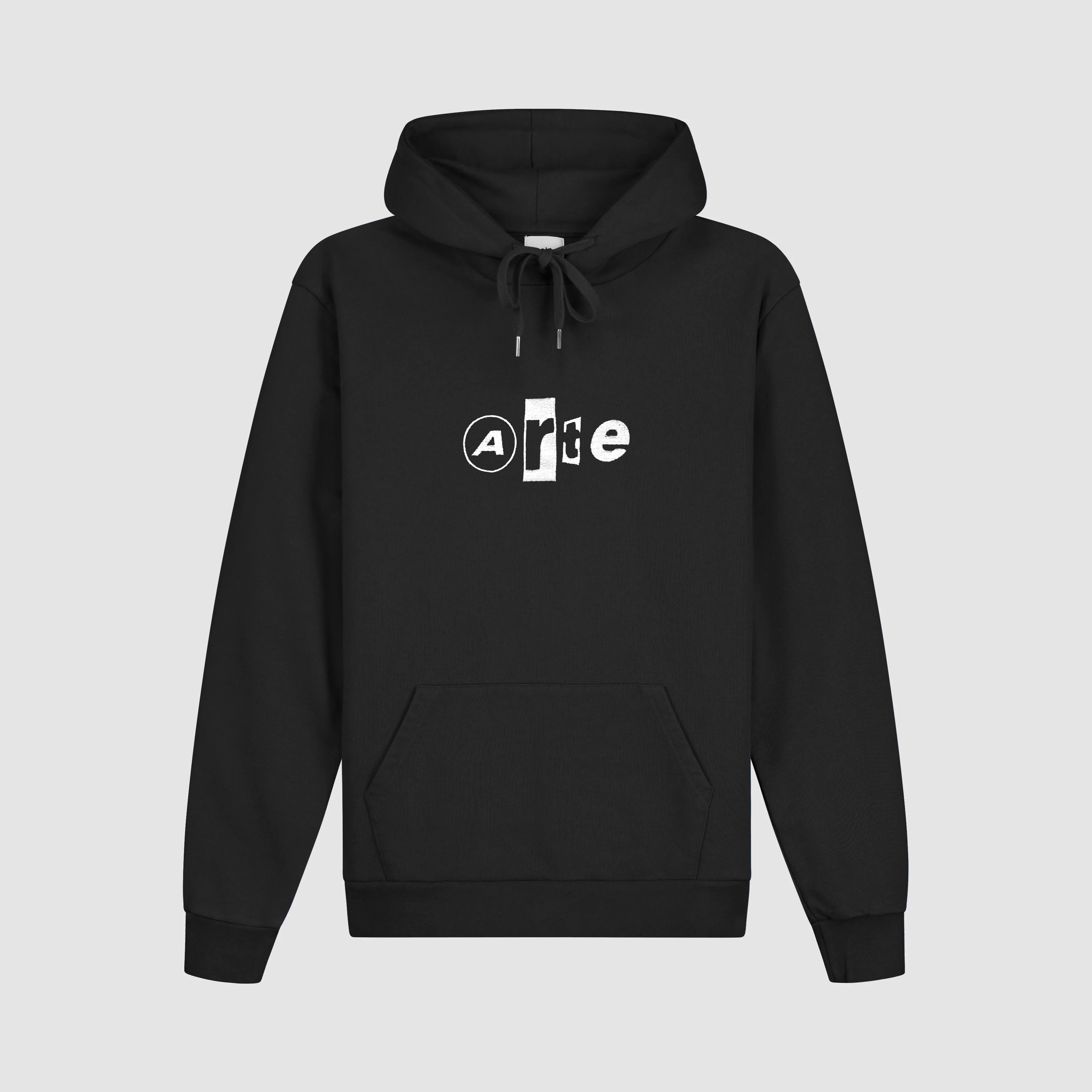 Sweat à capuche avec logo collage - Noir