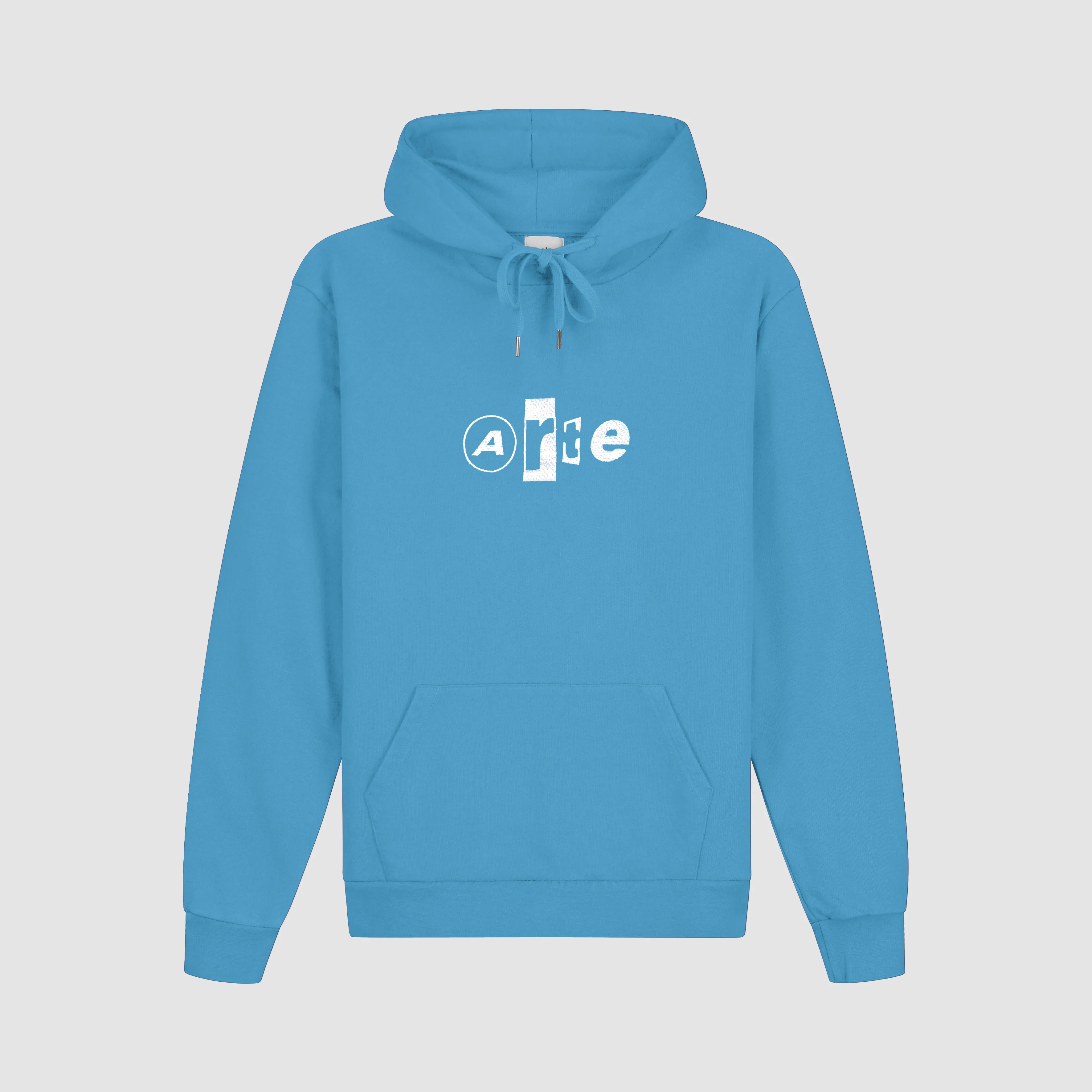Sweat à capuche avec logo collage - Bleu