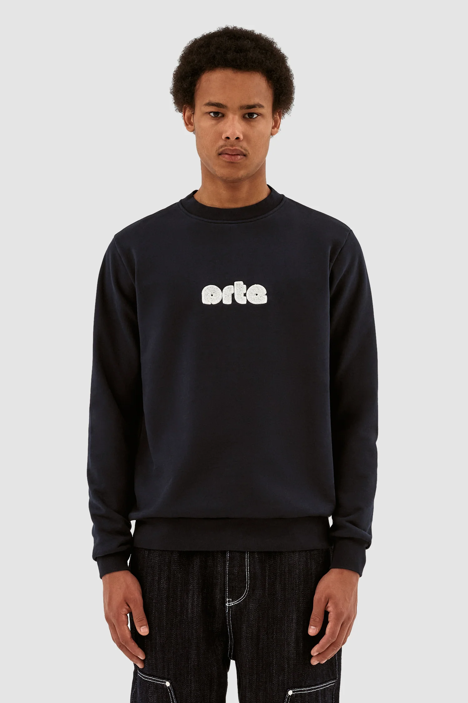 Conrad Chenille Logo Crewneck - Marine - Image 2