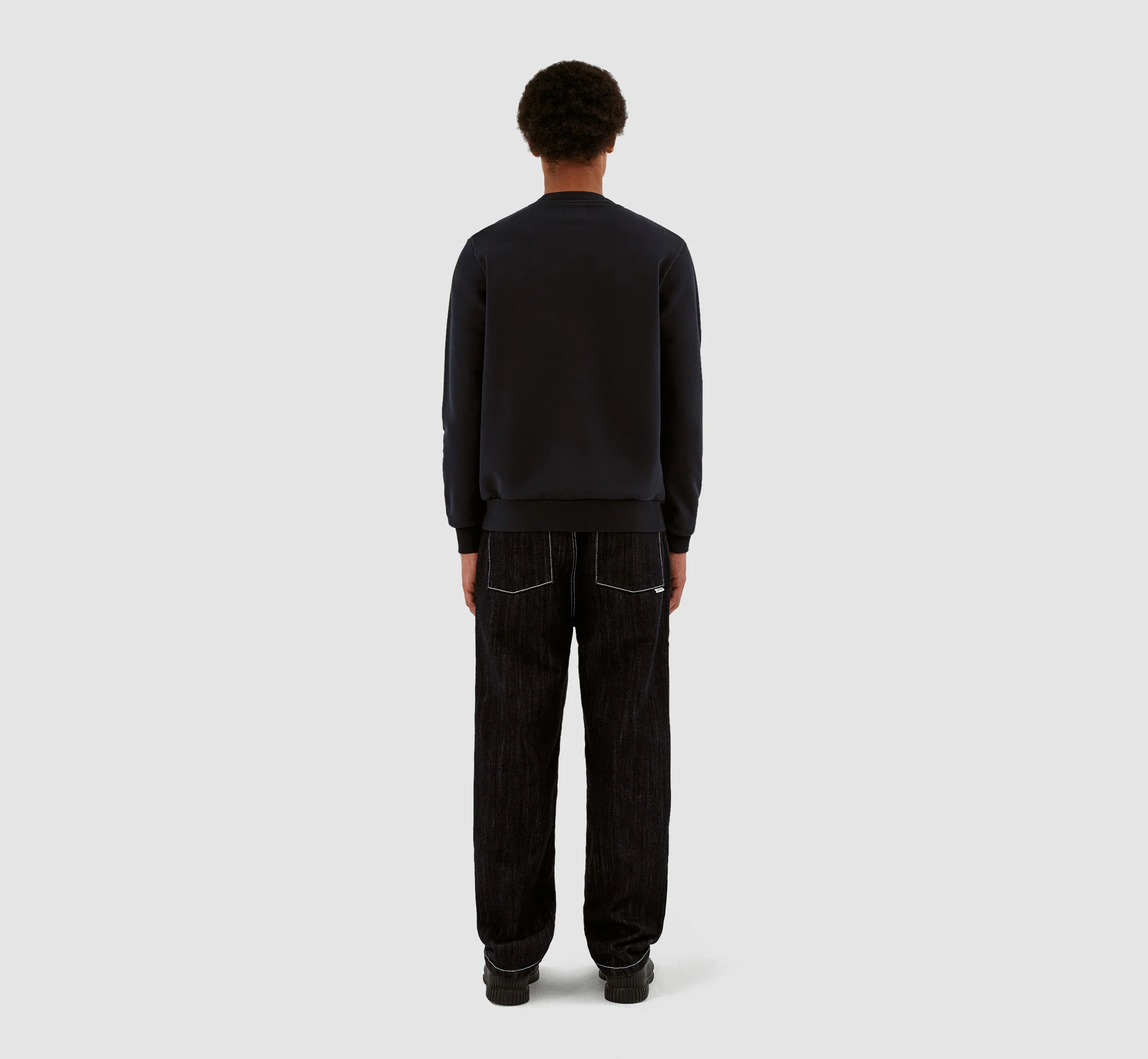 Conrad Chenille Logo Crewneck - Marine - Image 7