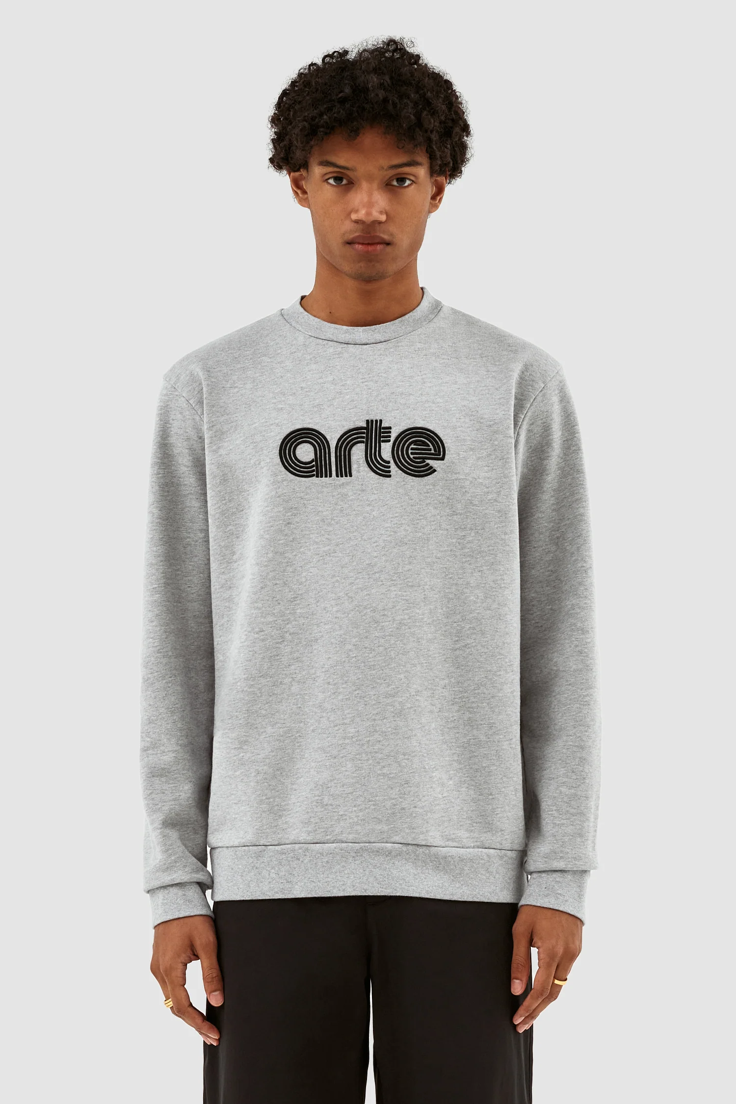 Conrad Embroi Crewneck - Gris - Image 2