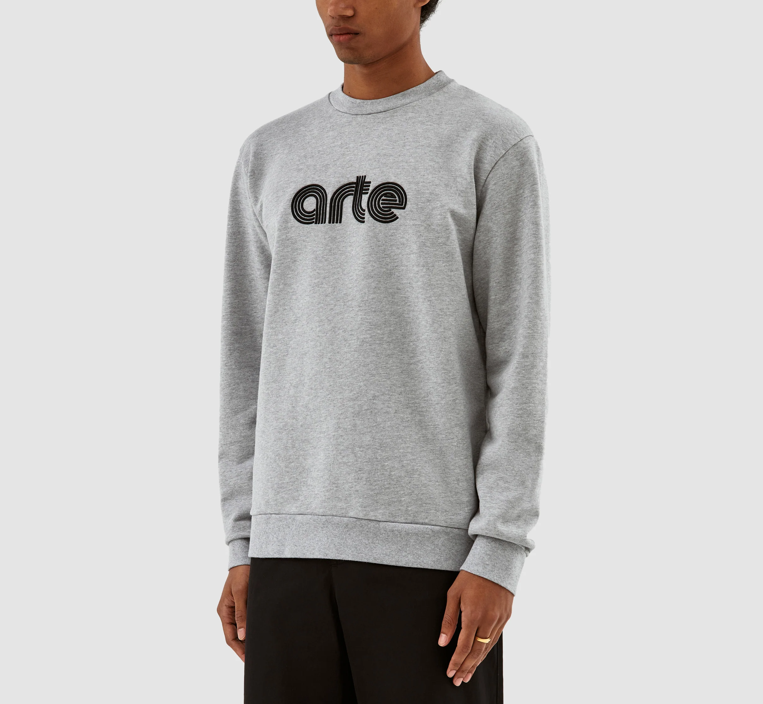 Conrad Embroi Crewneck - Gris - Image 4