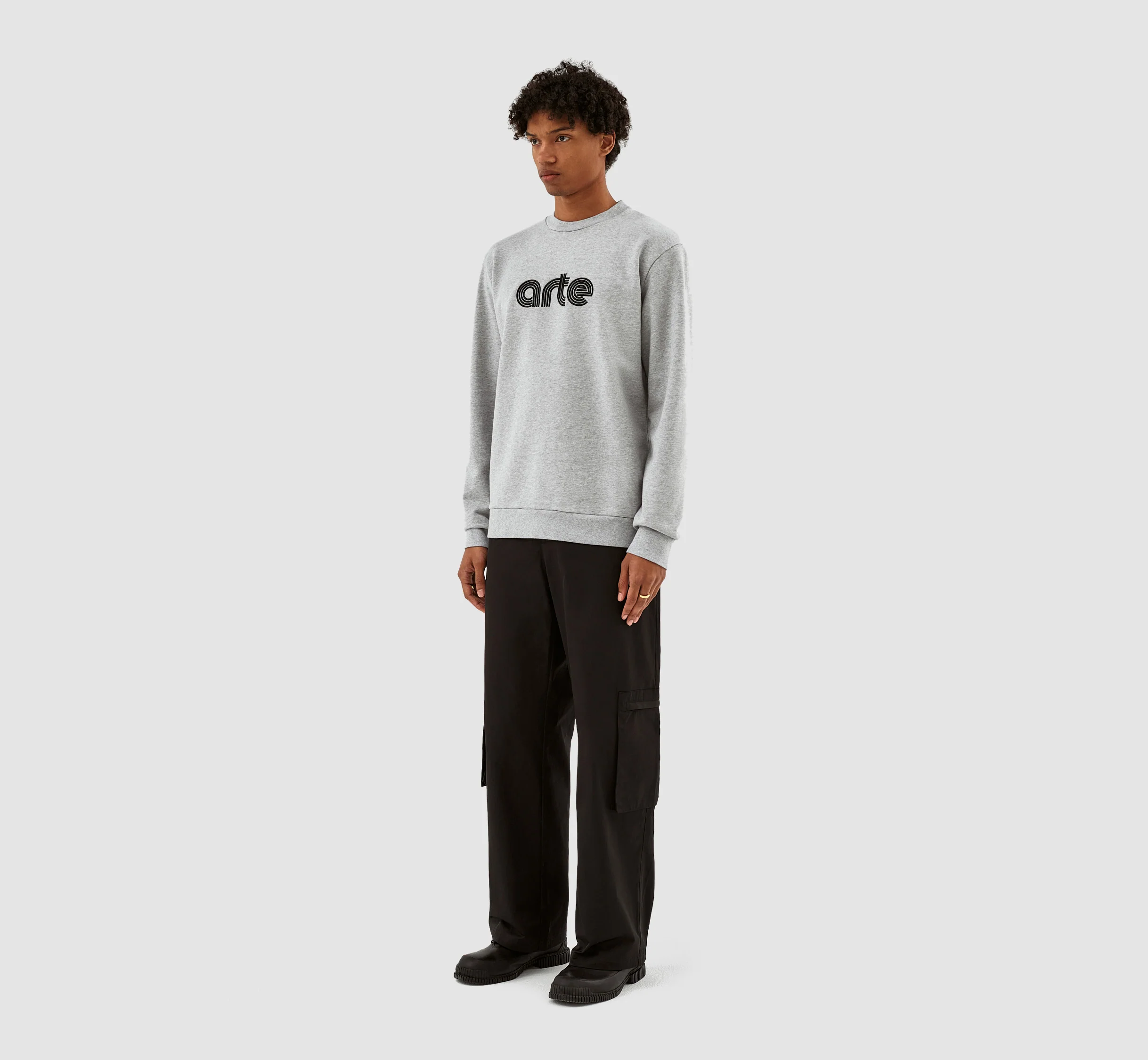 Conrad Embroi Crewneck - Gris - Image 6