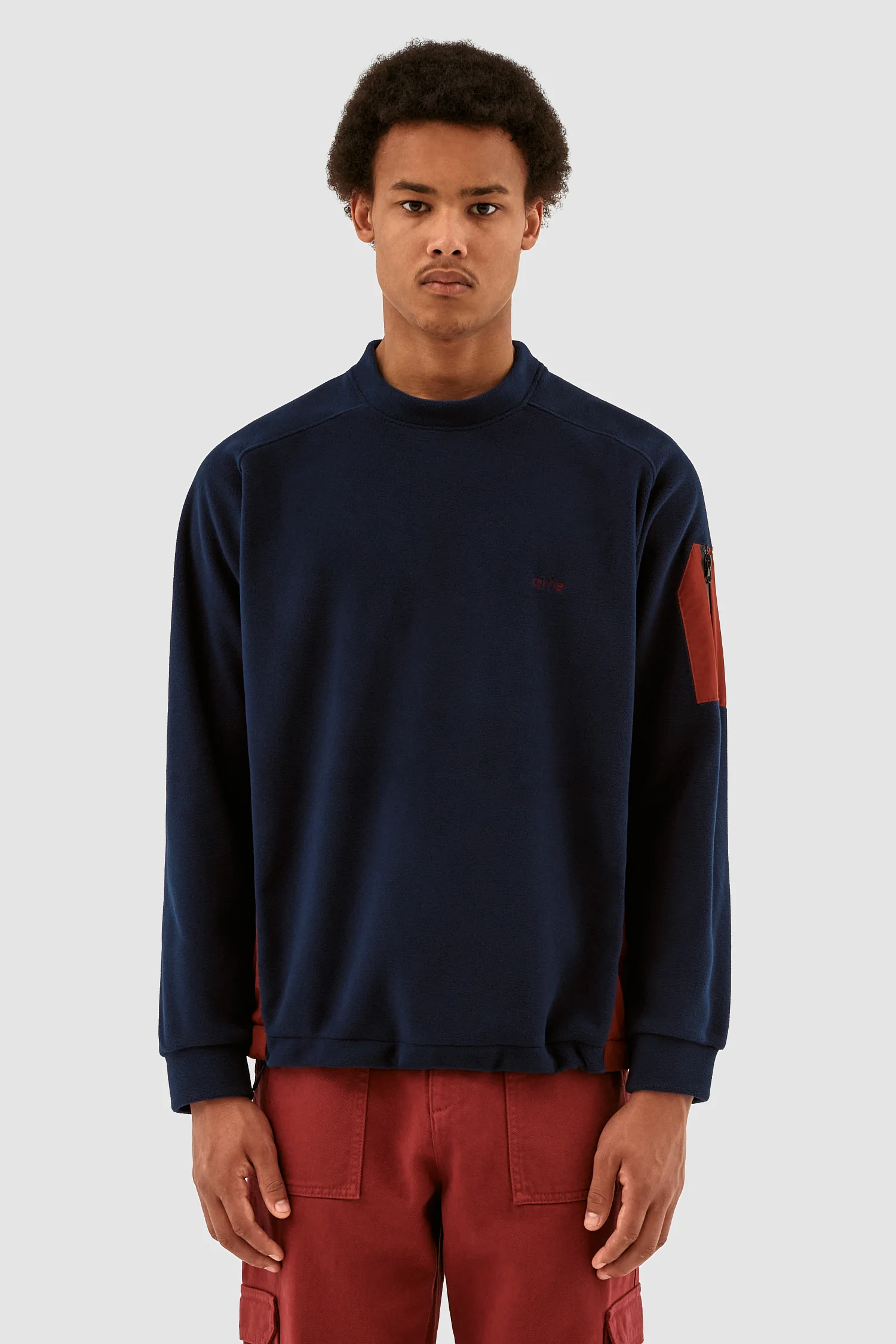 Cooper Crewneck - Marine/Bordeaux - Image 2