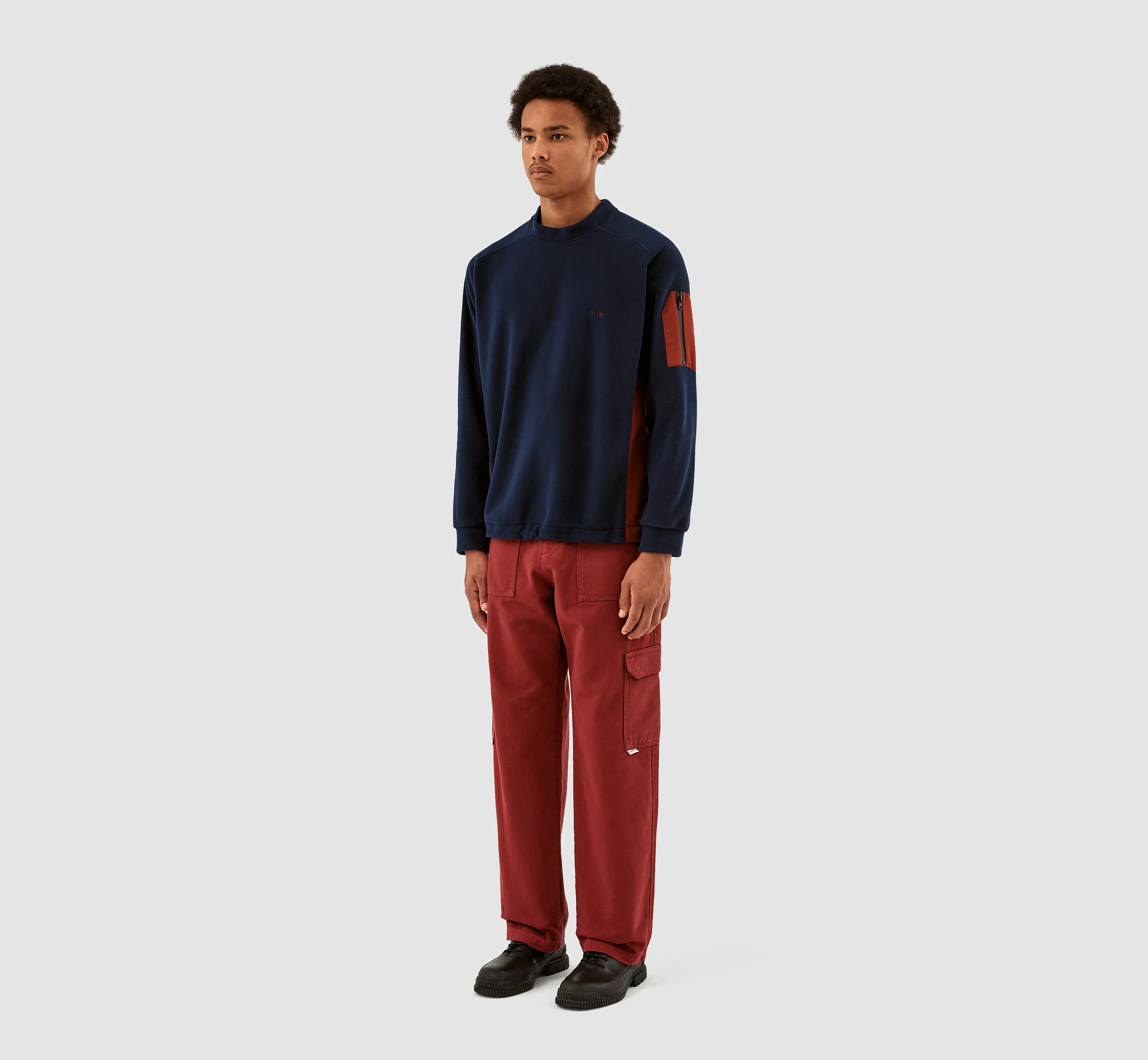 Cooper Crewneck - Marine/Bordeaux - Image 6