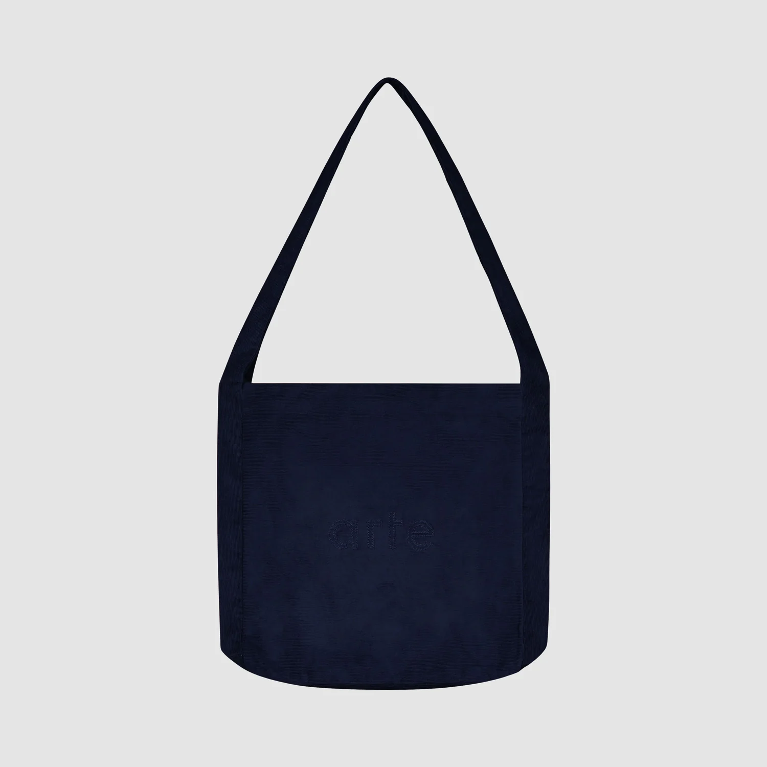 Sac bandoulière en velours côtelé - Marine