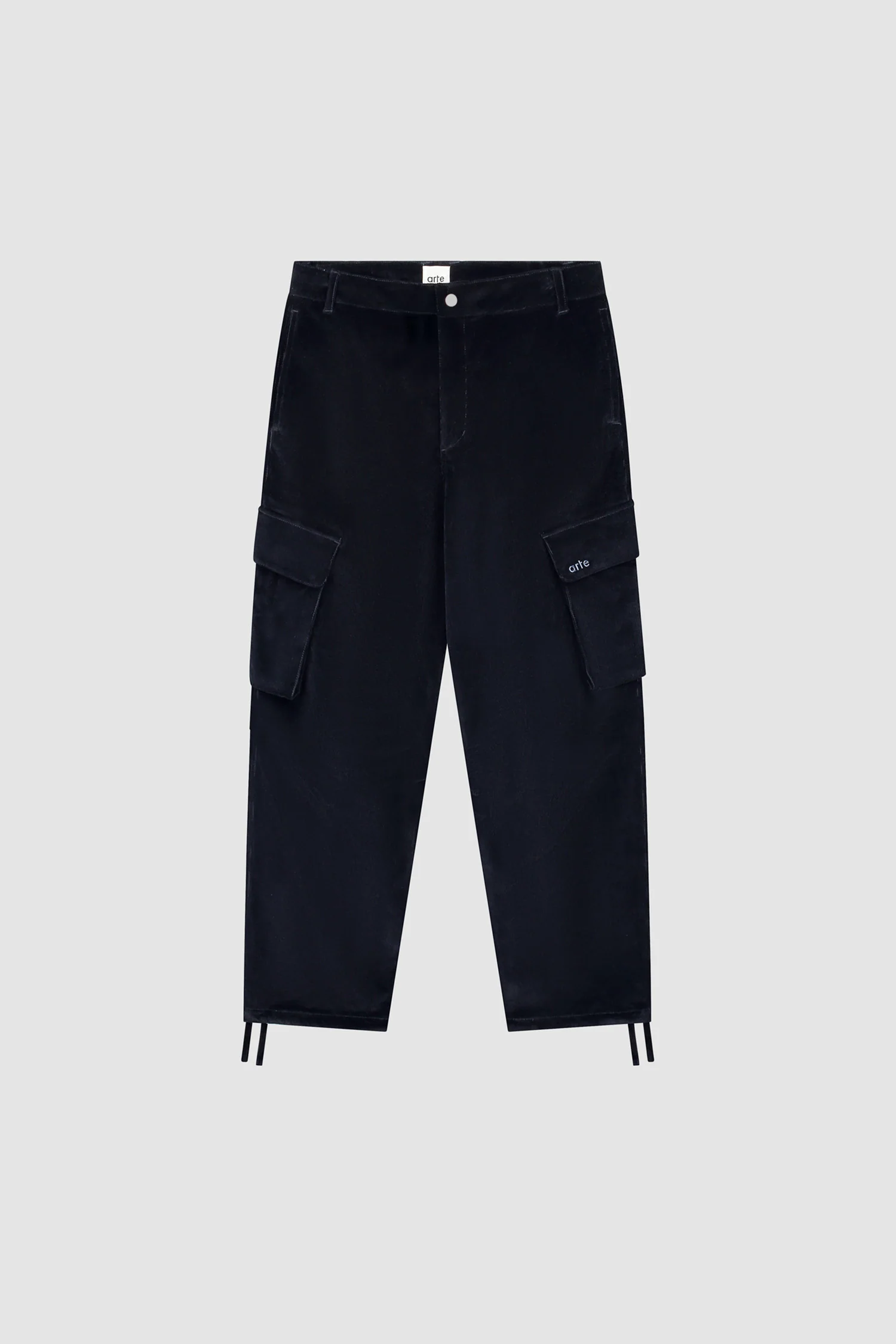 Pantalon cargo en velours côtelé - Marine - Image 9