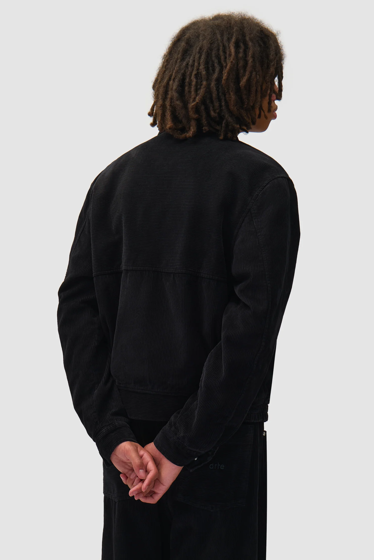 Veste en velours côtelé - Noir - Image 3
