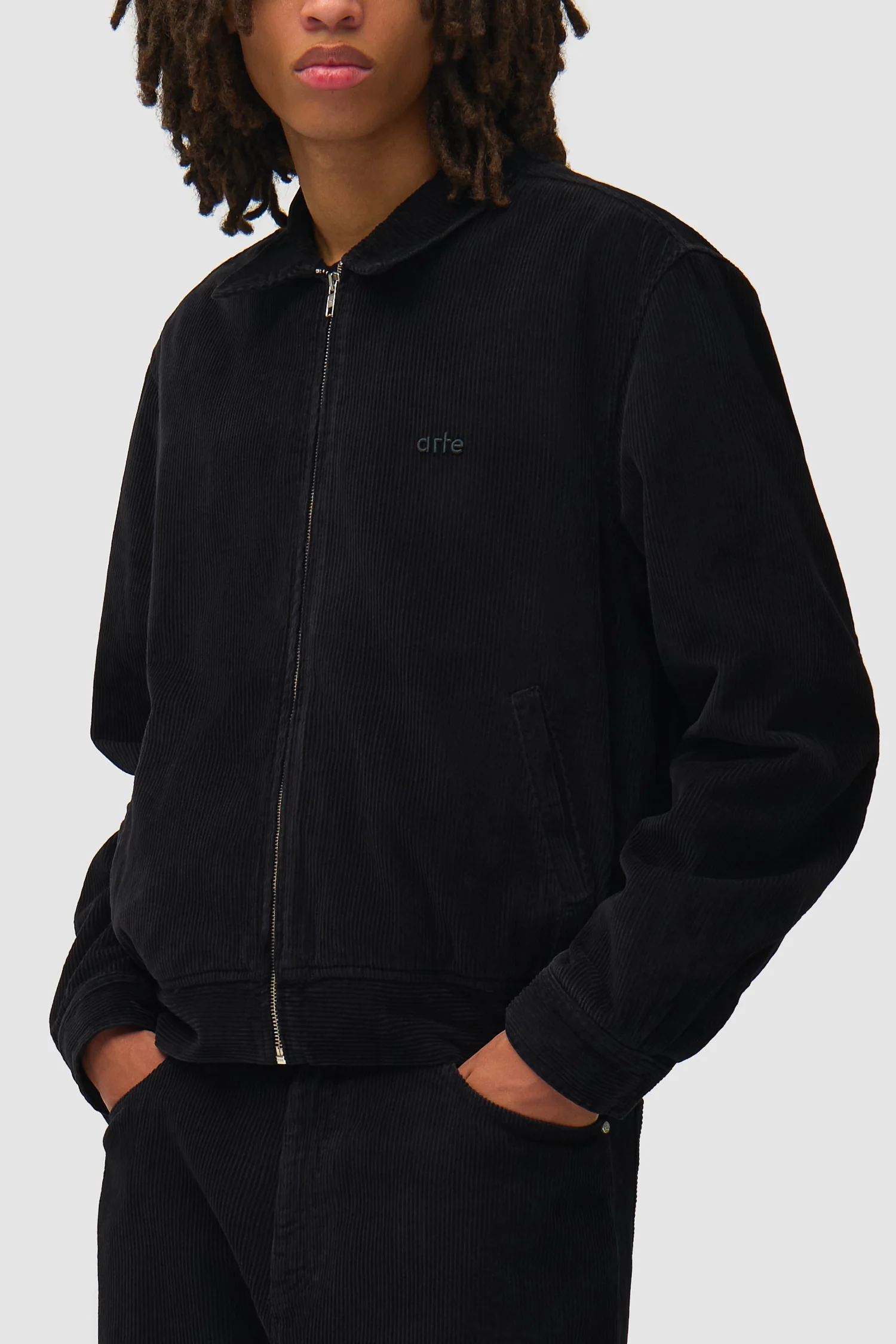 Veste en velours côtelé - Noir - Image 7