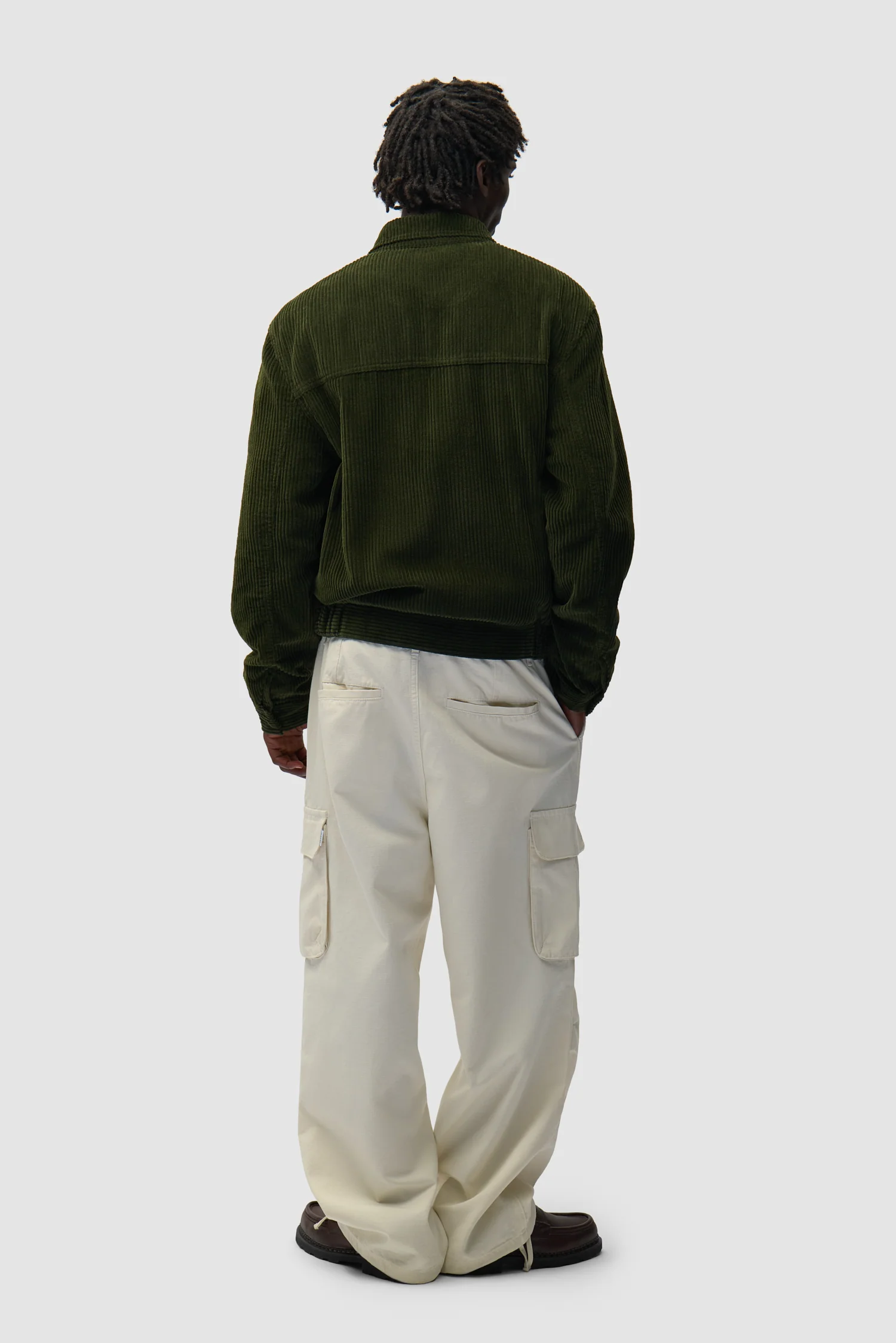 Veste en velours côtelé - Vert - Image 6
