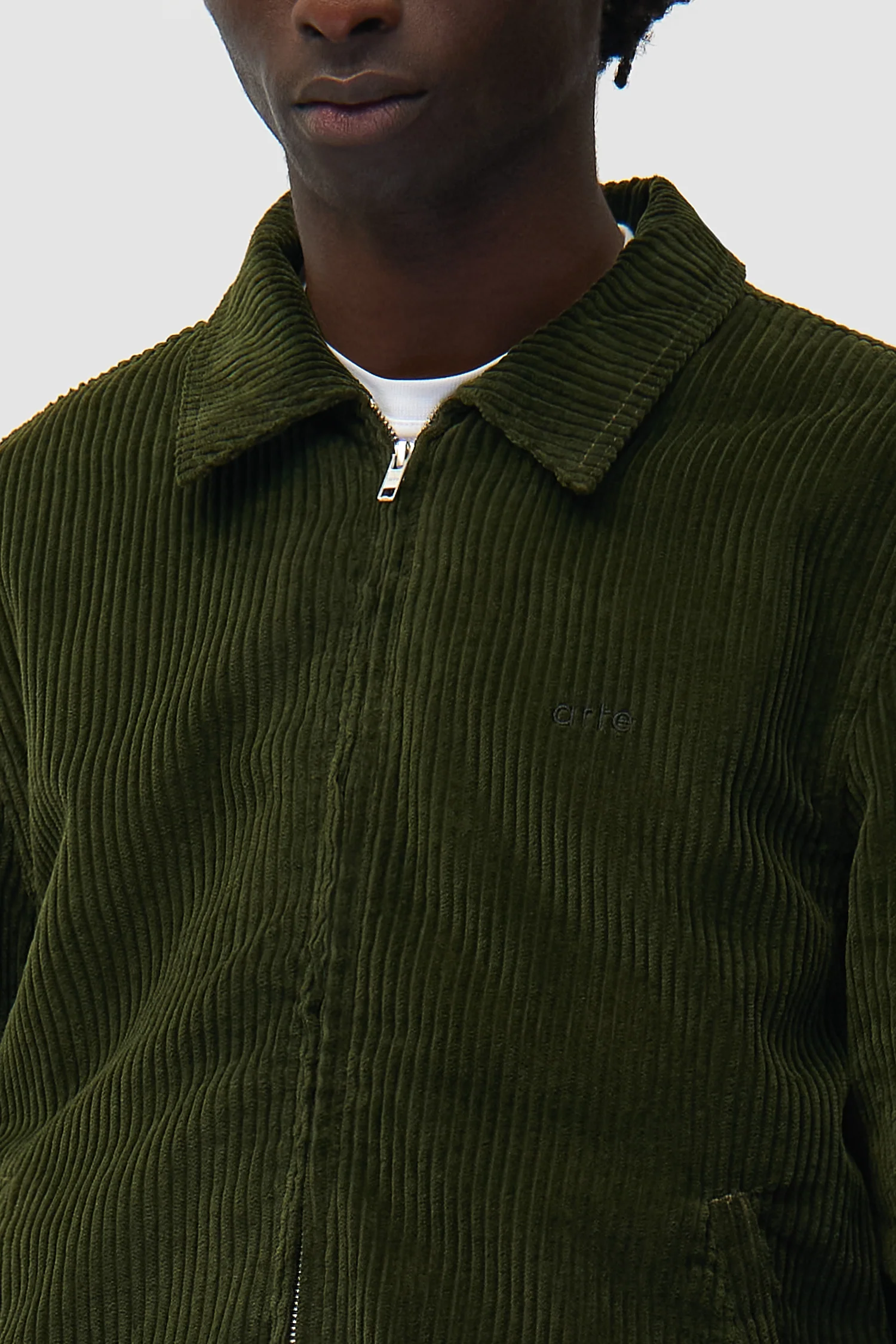 Veste en velours côtelé - Vert - Image 8