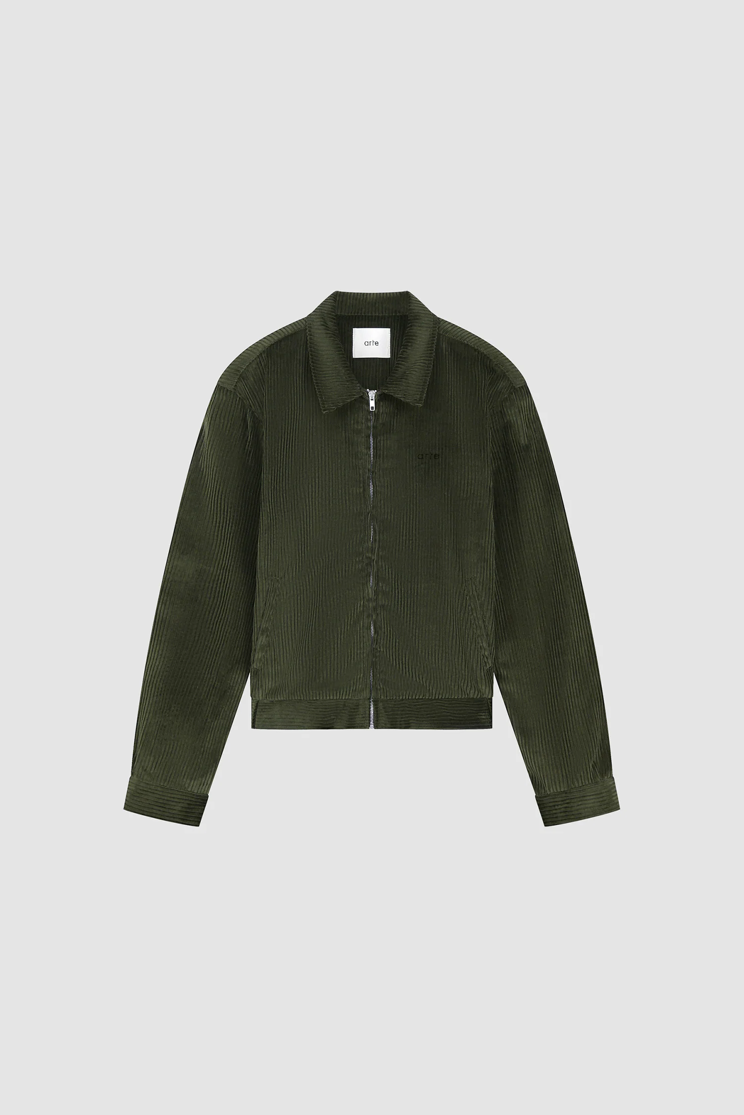 Veste en velours côtelé - Vert - Image 9
