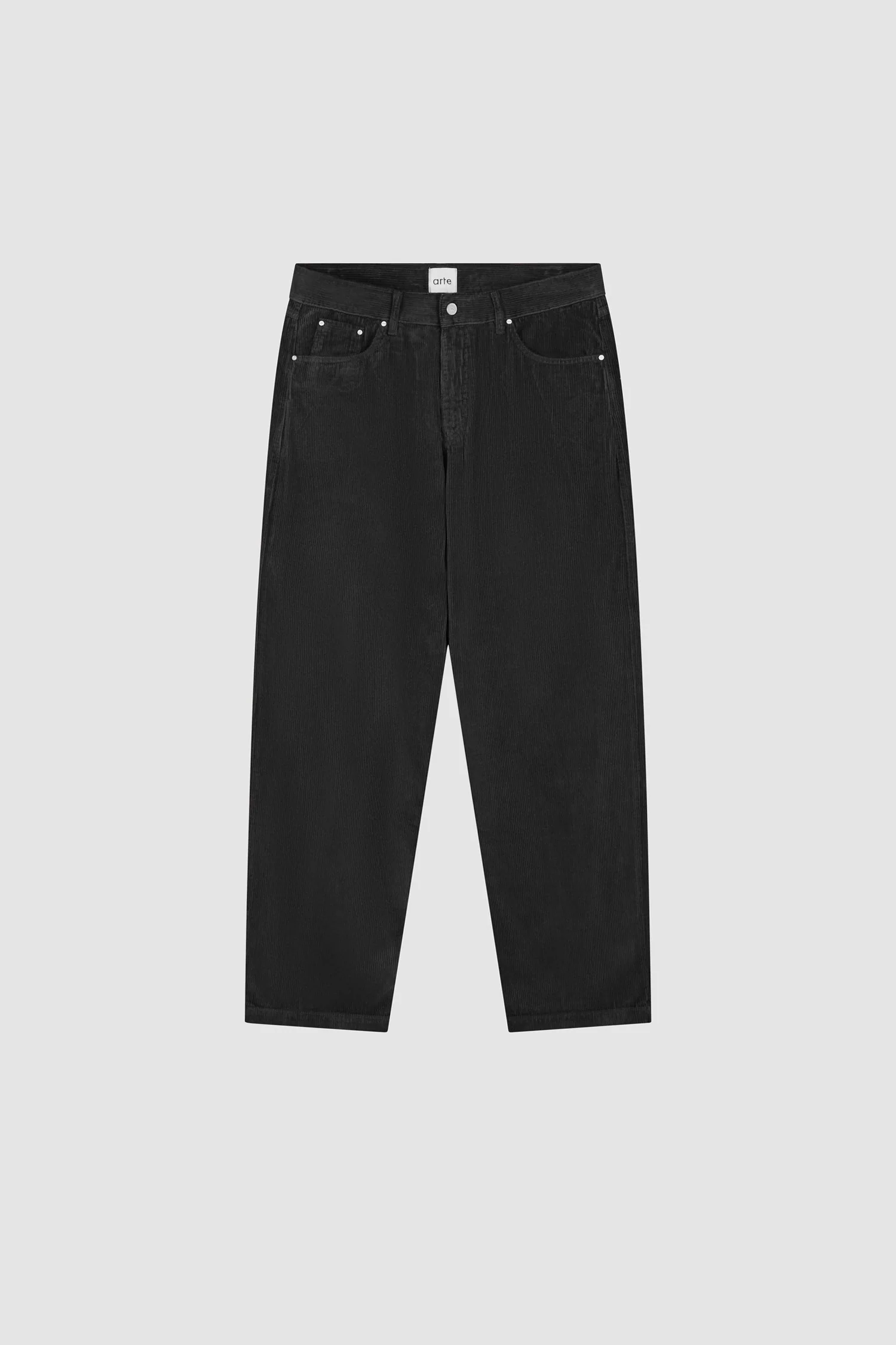 Pantalon en velours côtelé - Noir - Image 9