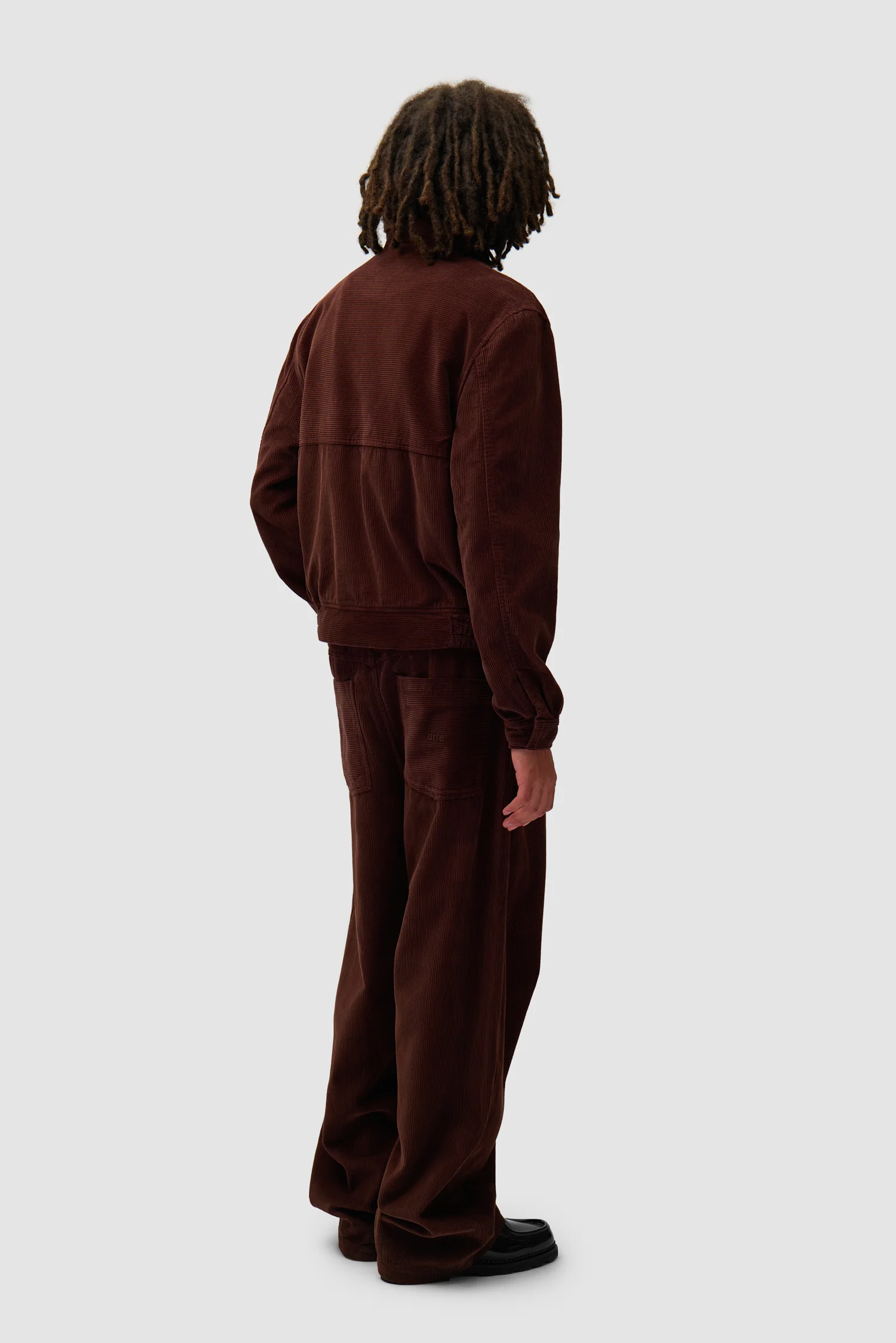 Pantalon en velours côtelé - Marron - Image 7