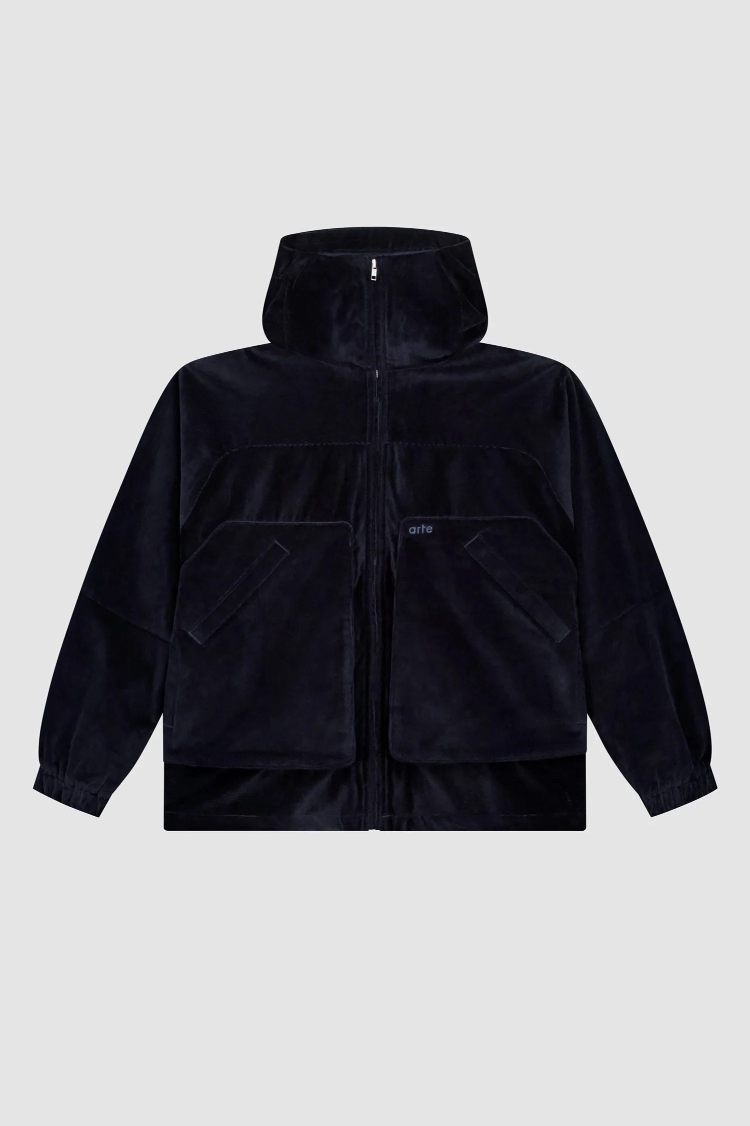 Veste technique en velours côtelé - Marine - Image 10