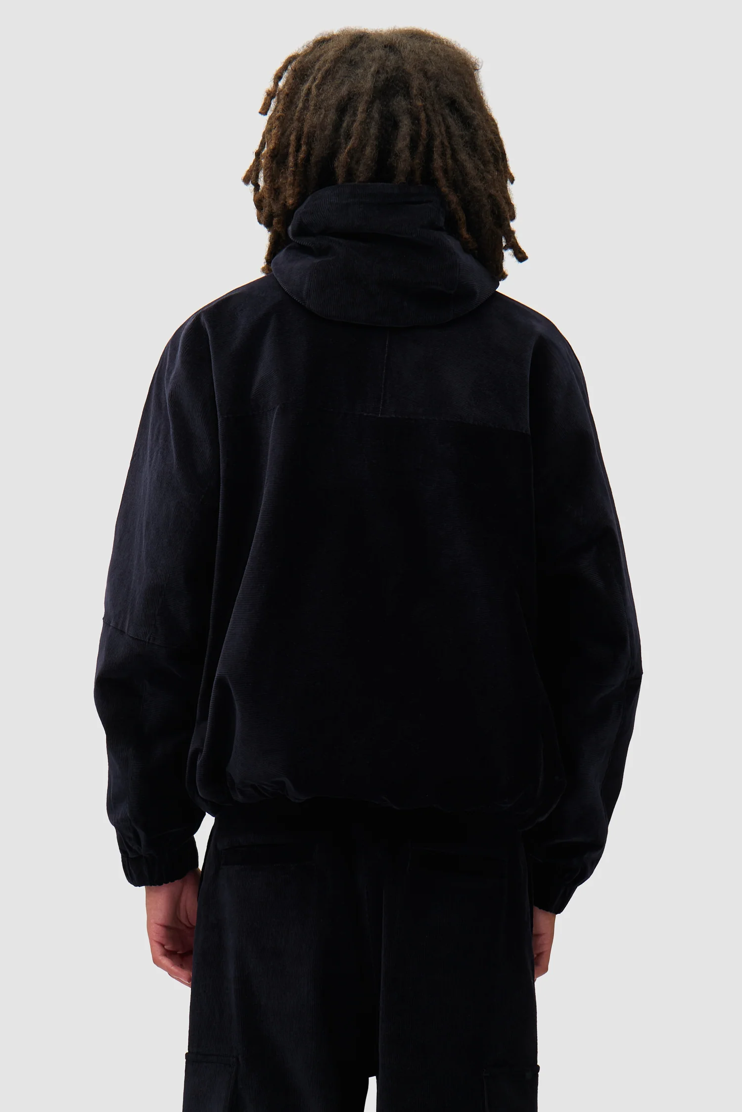 Veste technique en velours côtelé - Marine - Image 3