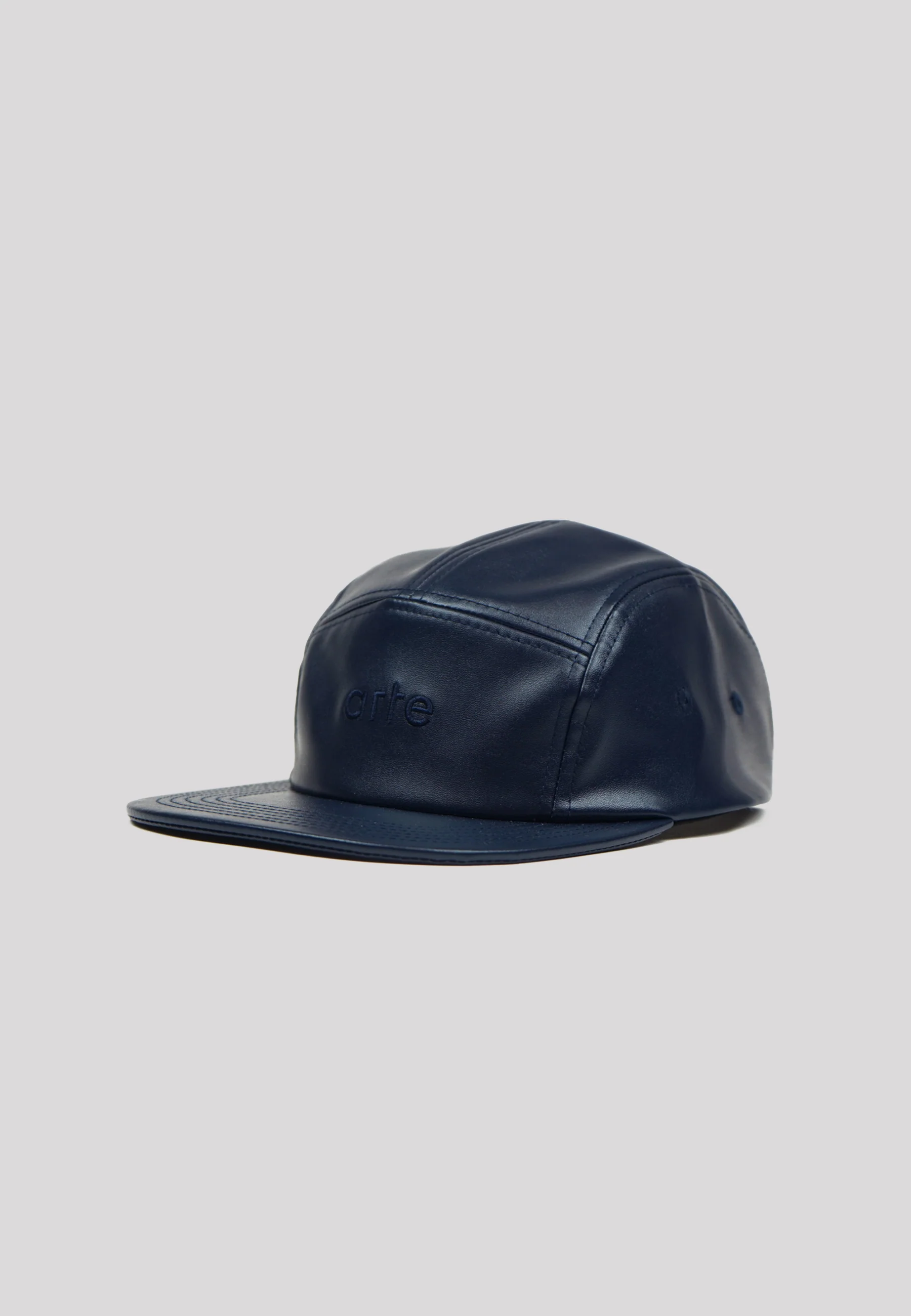 Casquette en cuir Craqq - Marine - Image 2