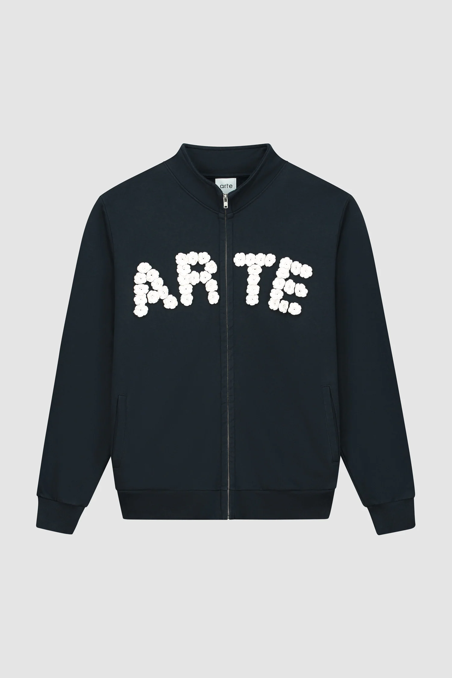 Veste à fleurs en crochet - Marine - Image 8