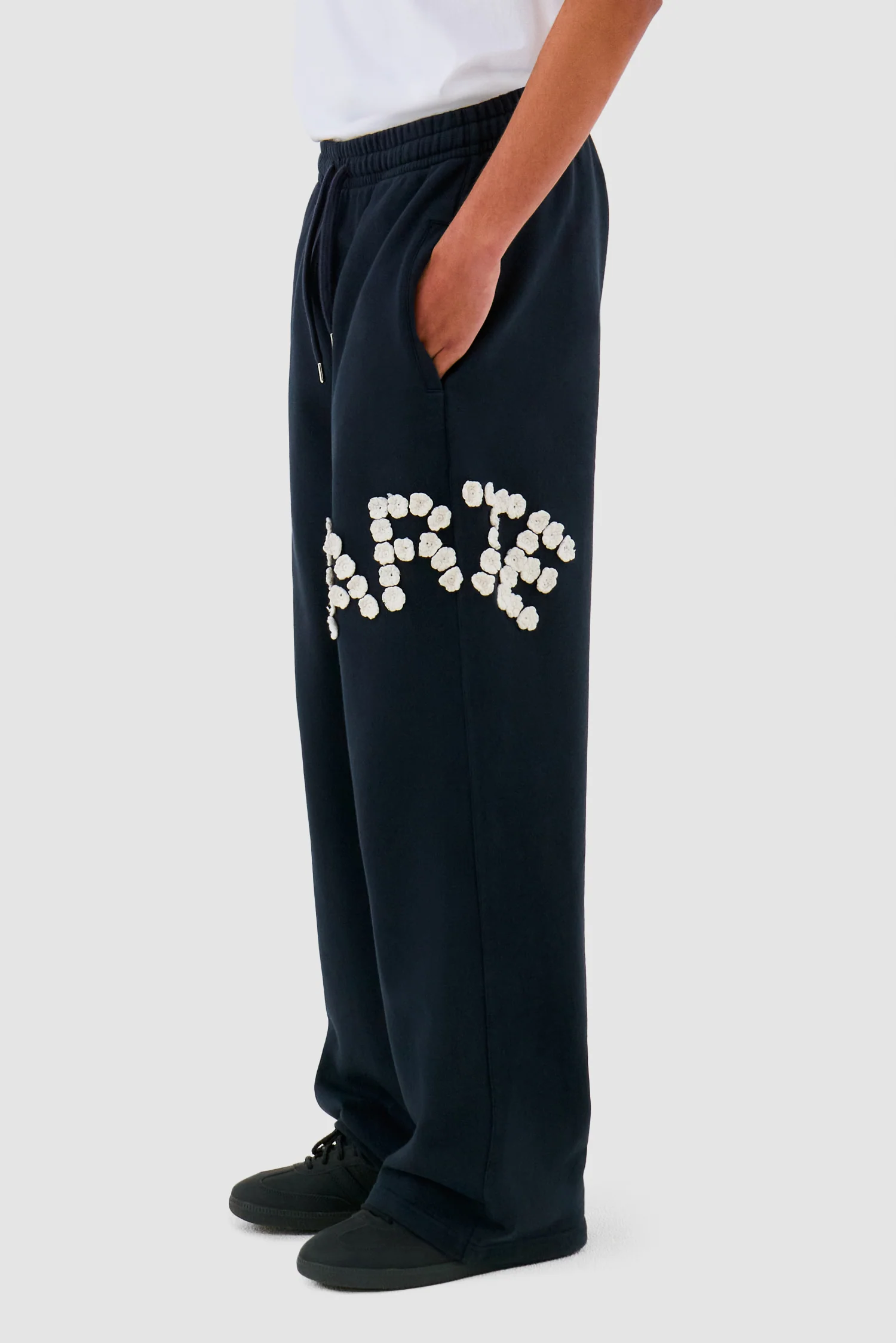 Pantalon Crochet Flowers - Navy - Image 3