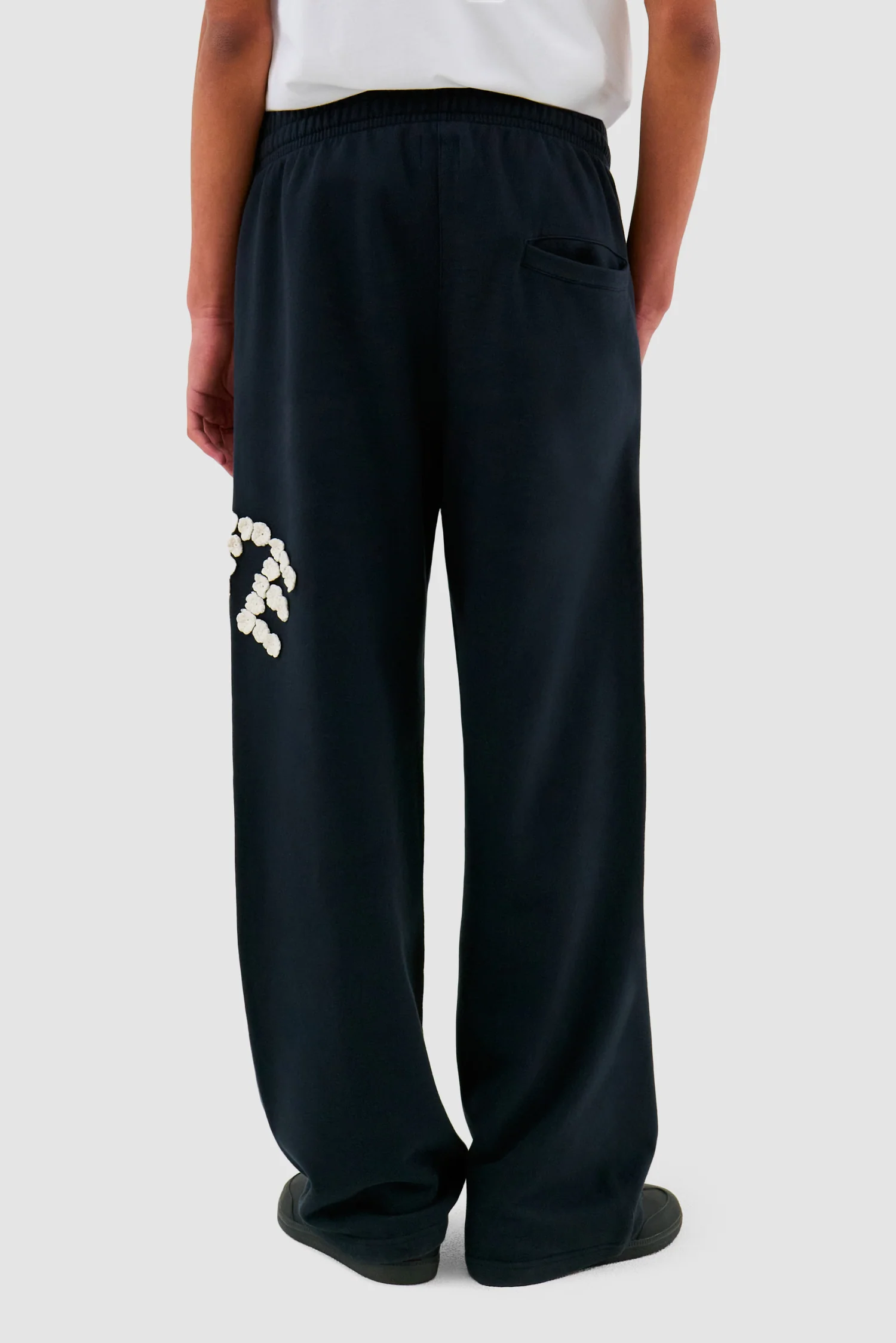 Pantalon Crochet Flowers - Navy - Image 4