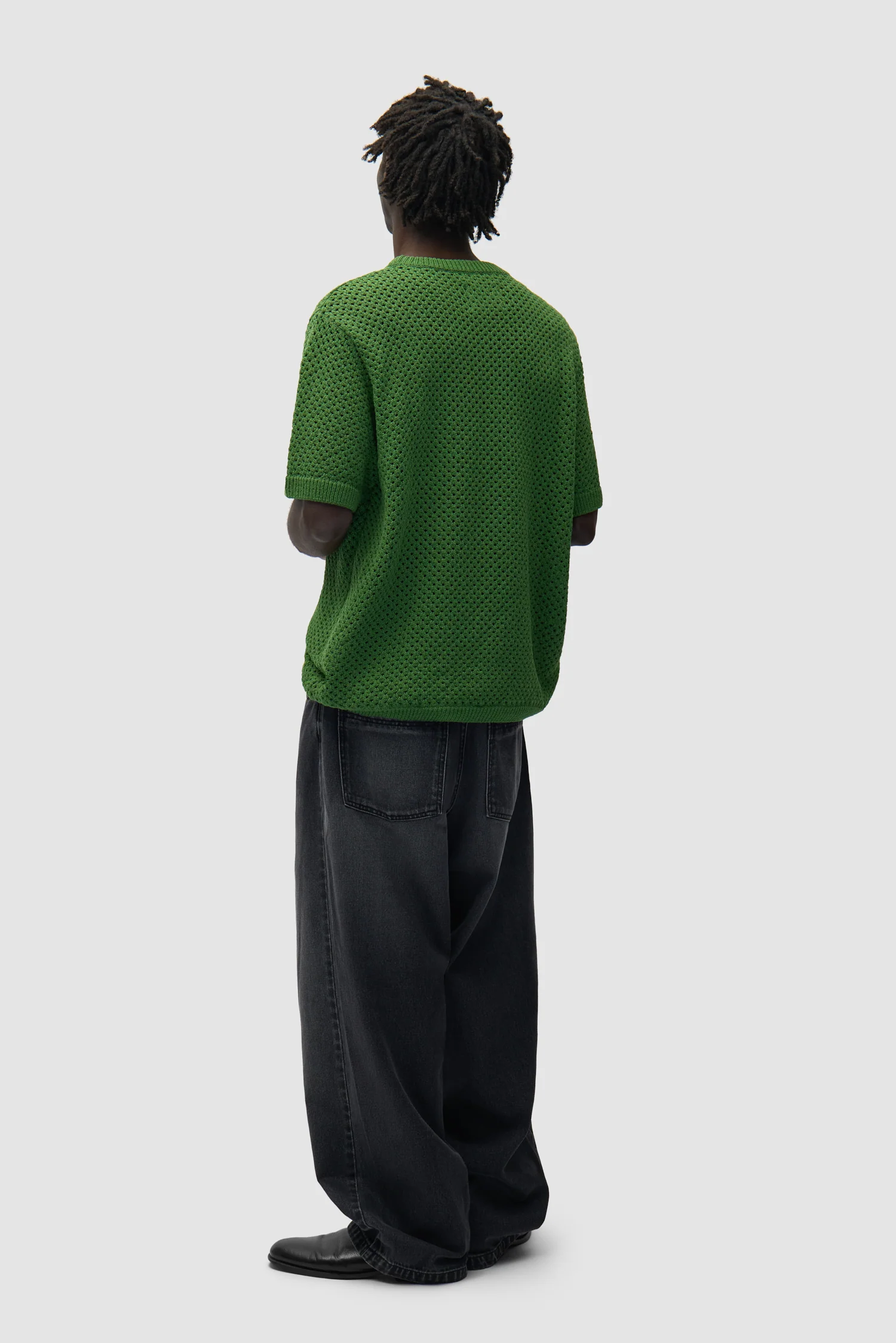 T-shirt au crochet - Vert - Image 6