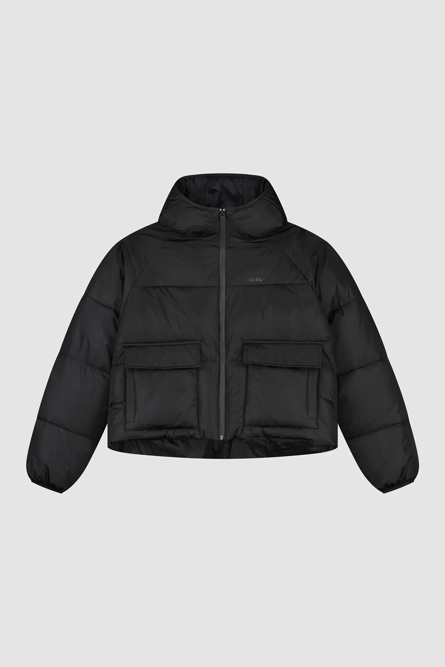 Veste bouffante courte - Noir - Image 10