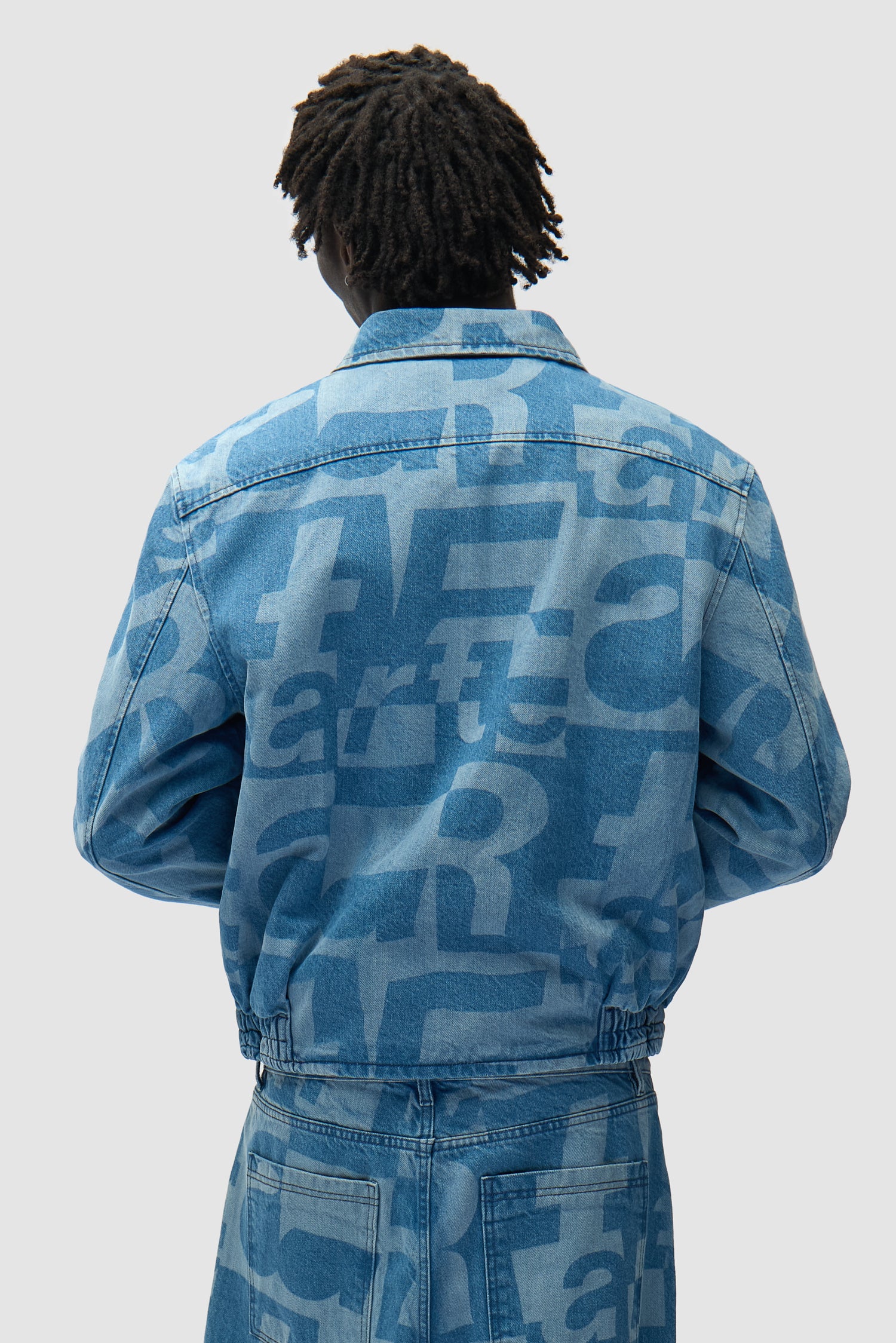 Veste en denim intégral - Denim brut - Image 3