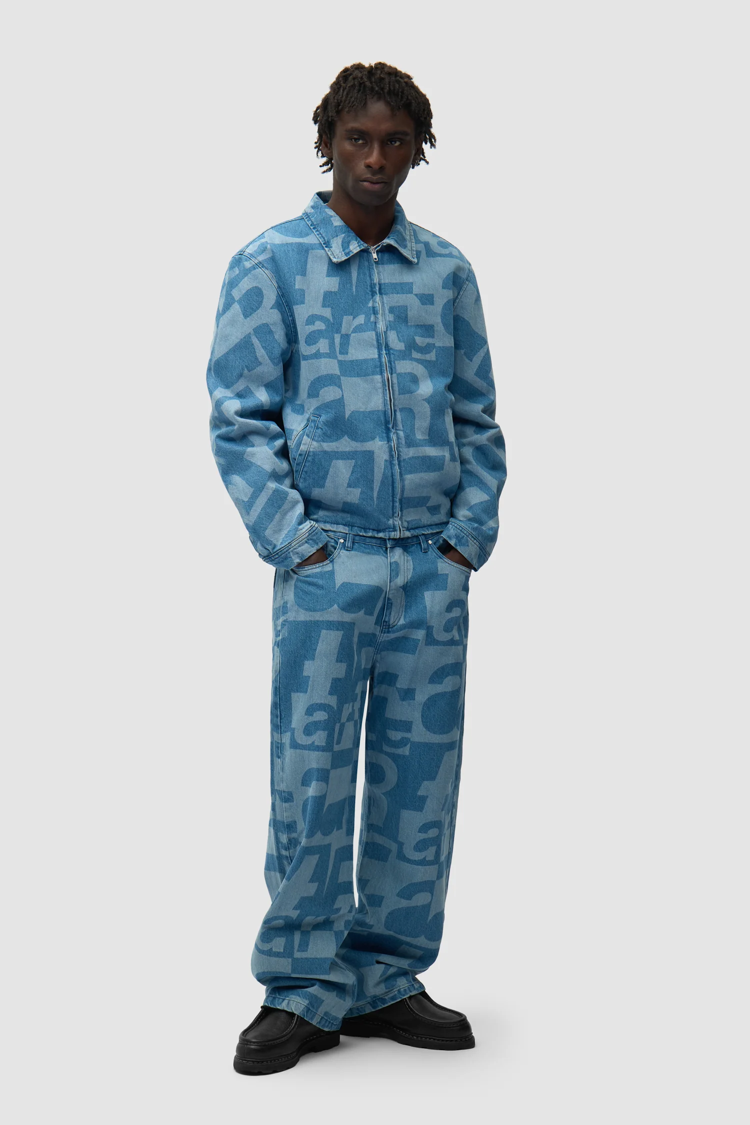 Veste en denim intégral - Denim brut - Image 4