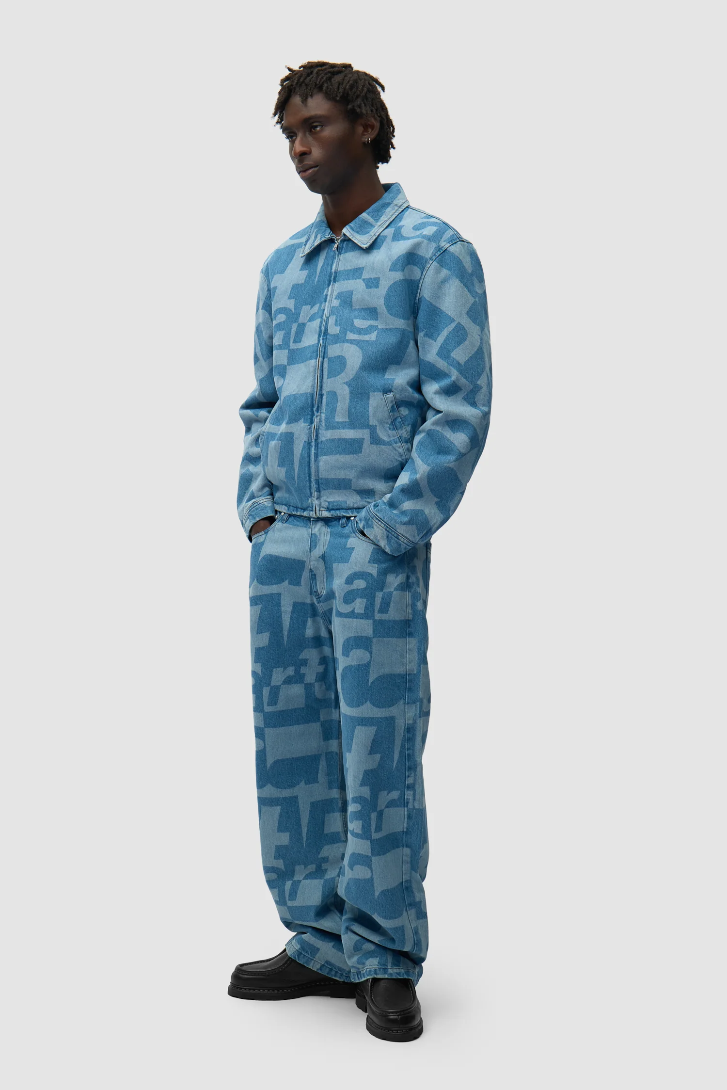 Veste en denim intégral - Denim brut - Image 5