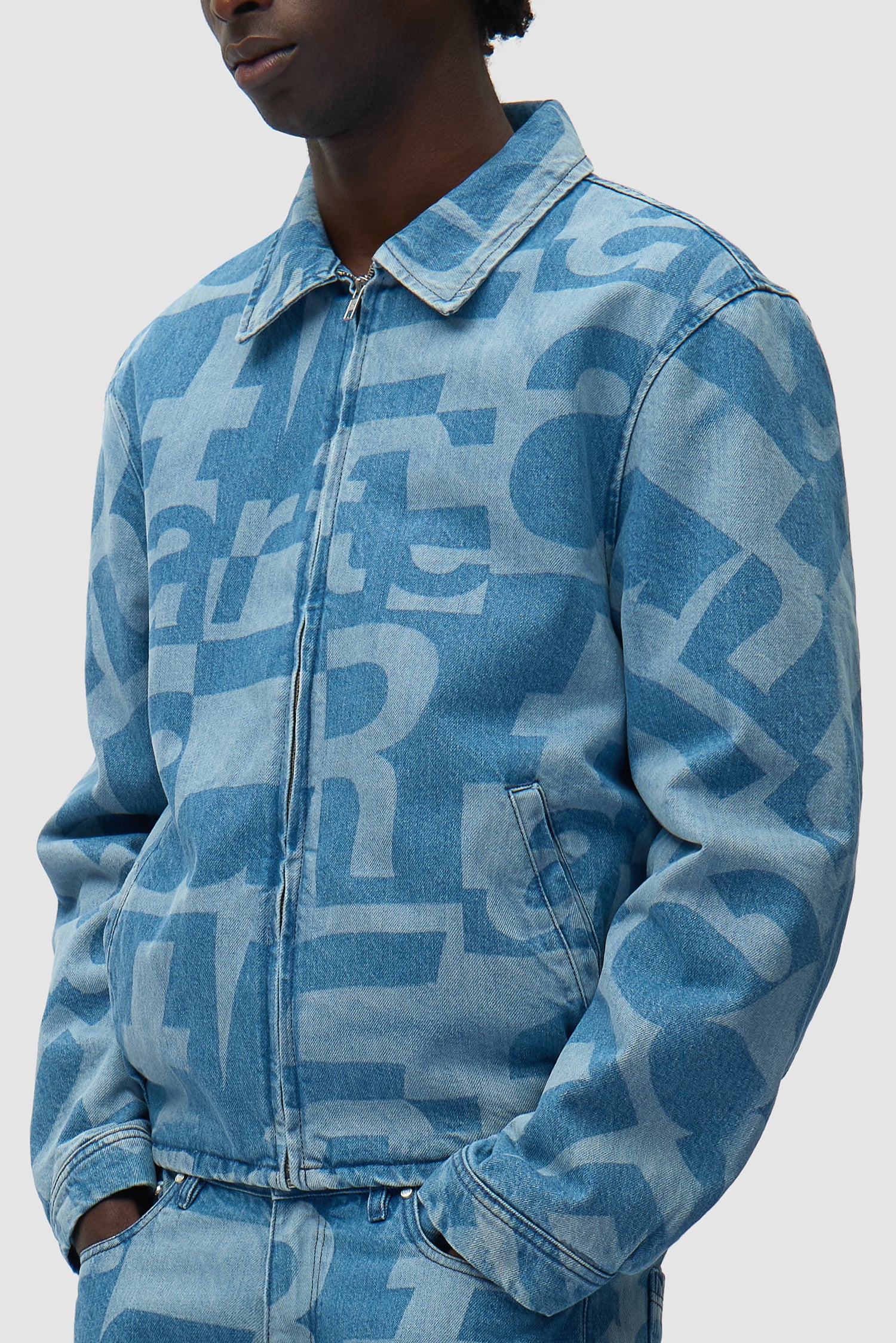 Veste en denim intégral - Denim brut - Image 7