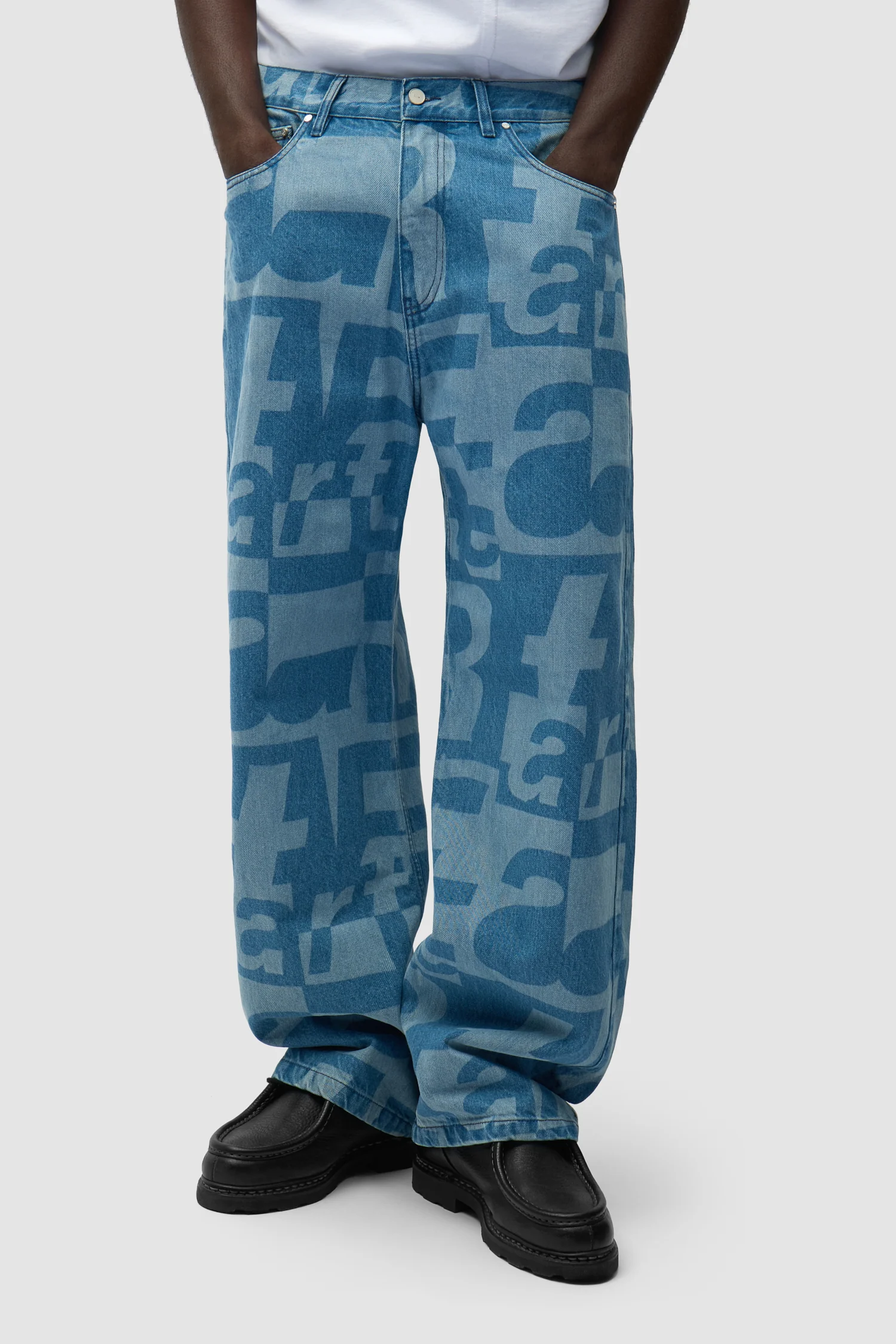 Pantalon en denim intégral - Denim brut - Image 3