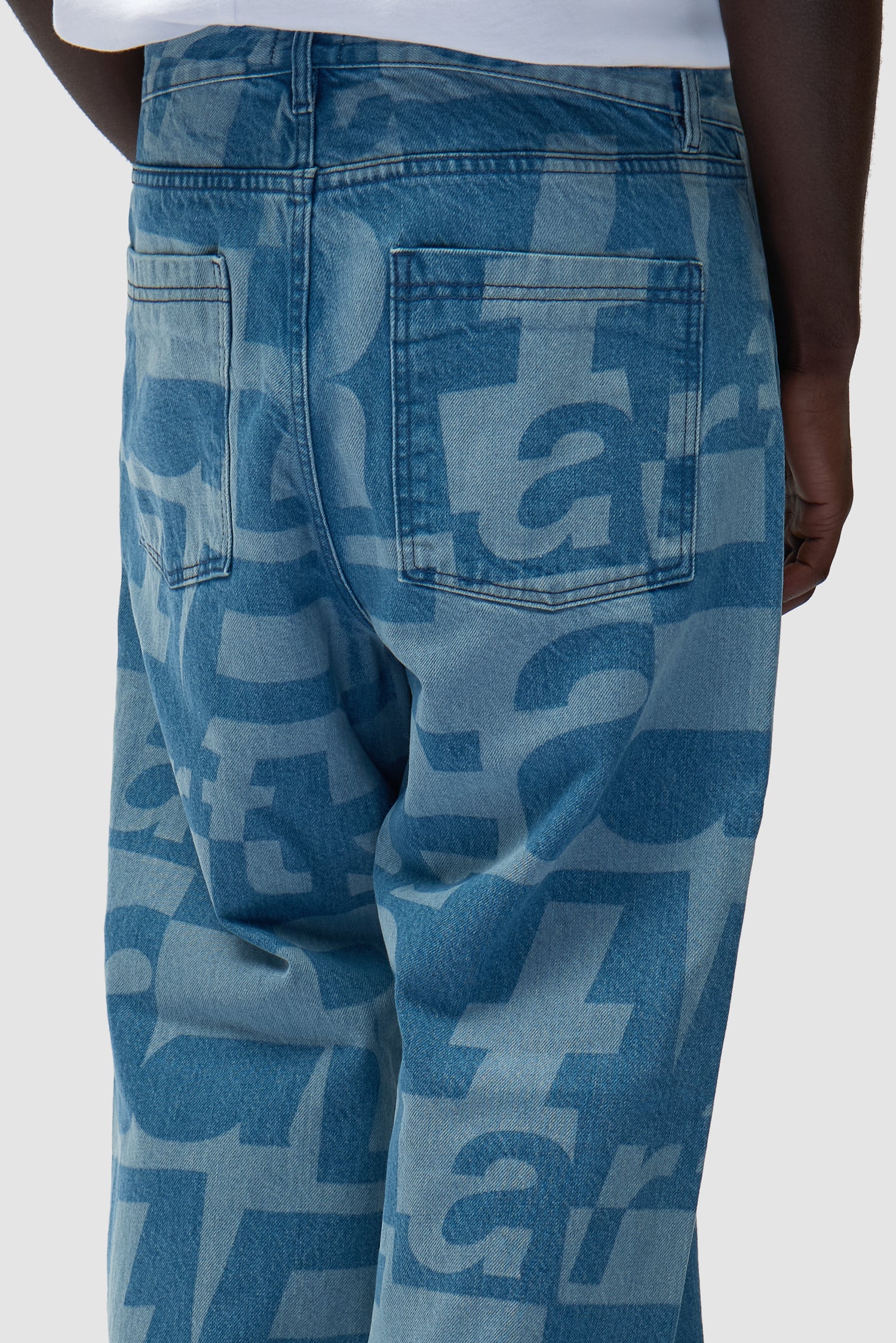 Pantalon en denim intégral - Denim brut - Image 9