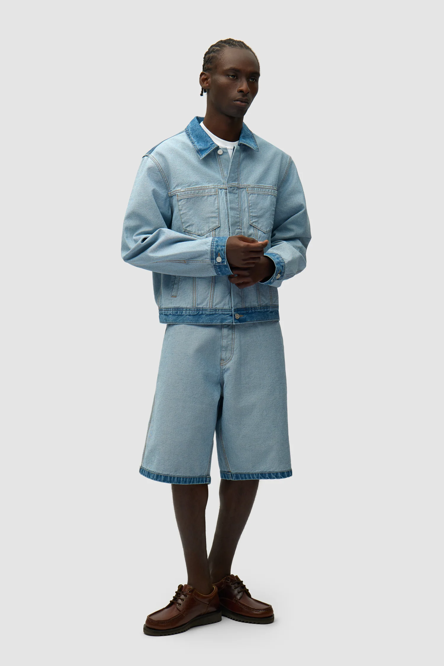 Veste en denim Inside/Out - Denim Bleach - Image 5