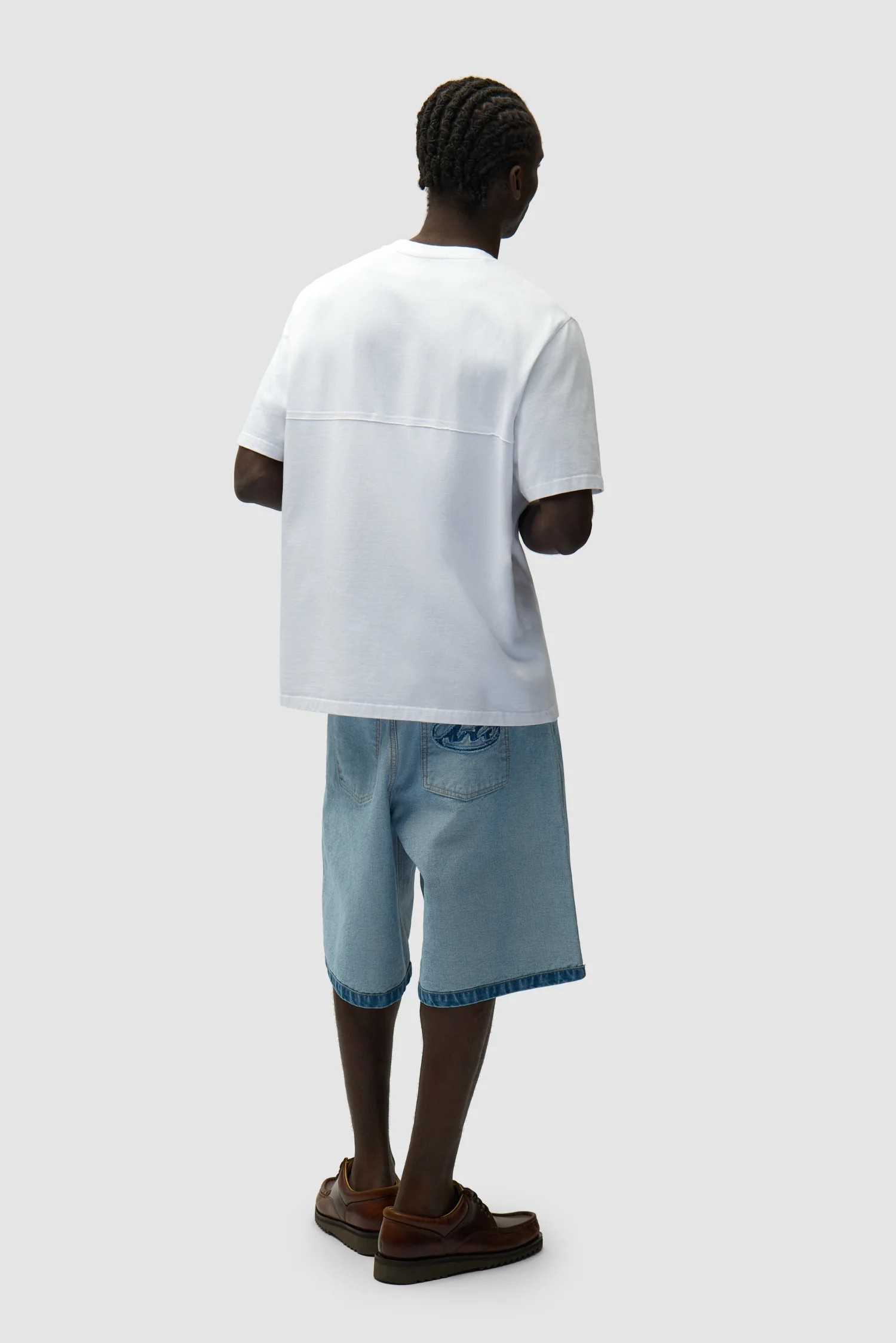 Short en jean Inside/Out - Denim Bleach - Image 9