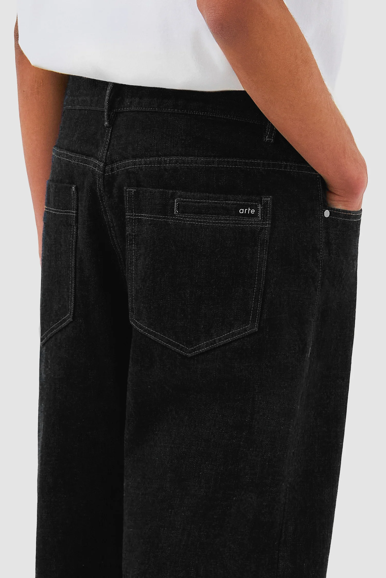 Pantalon en denim - Noir - Image 7