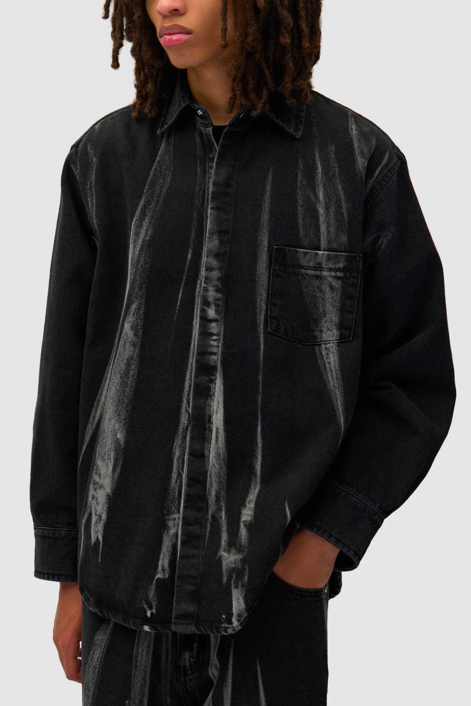 Chemise en denim - Denim noir - Image 7