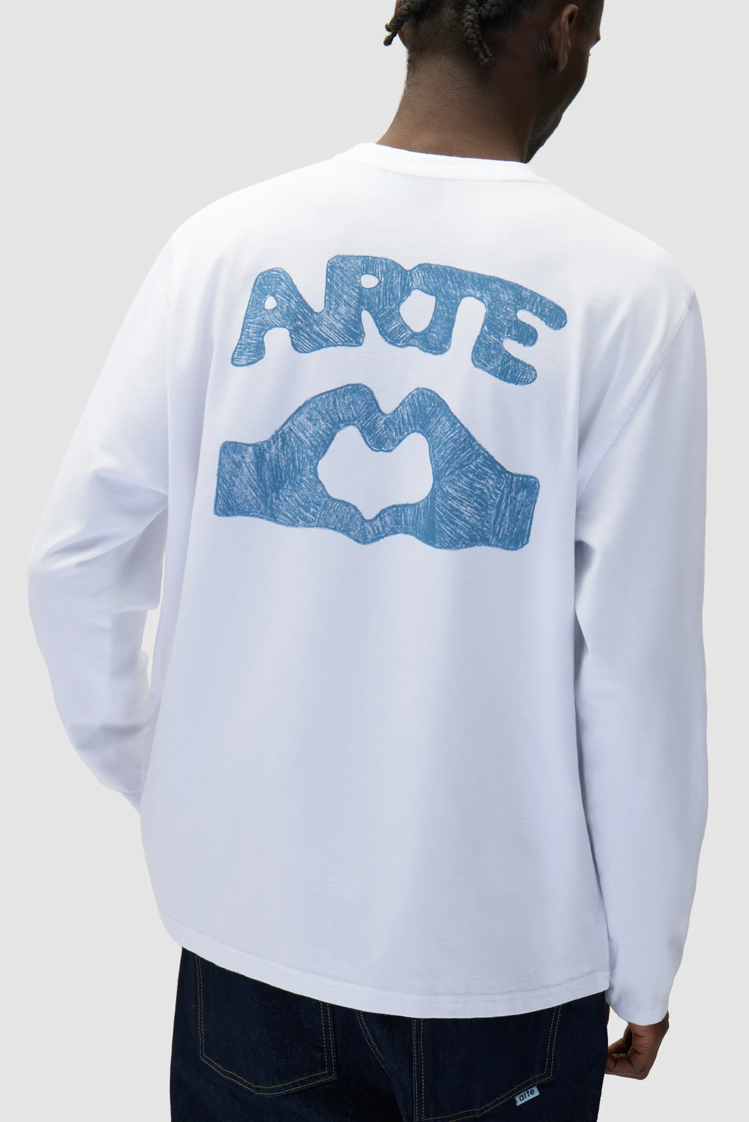 Diels Scribble Longsleeve - Blanc - Image 7