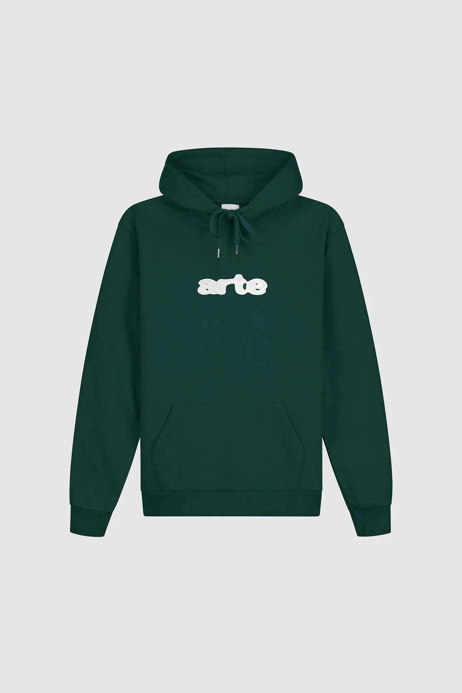 Sweat à capuche avec logo brodé - Vert - Image 9