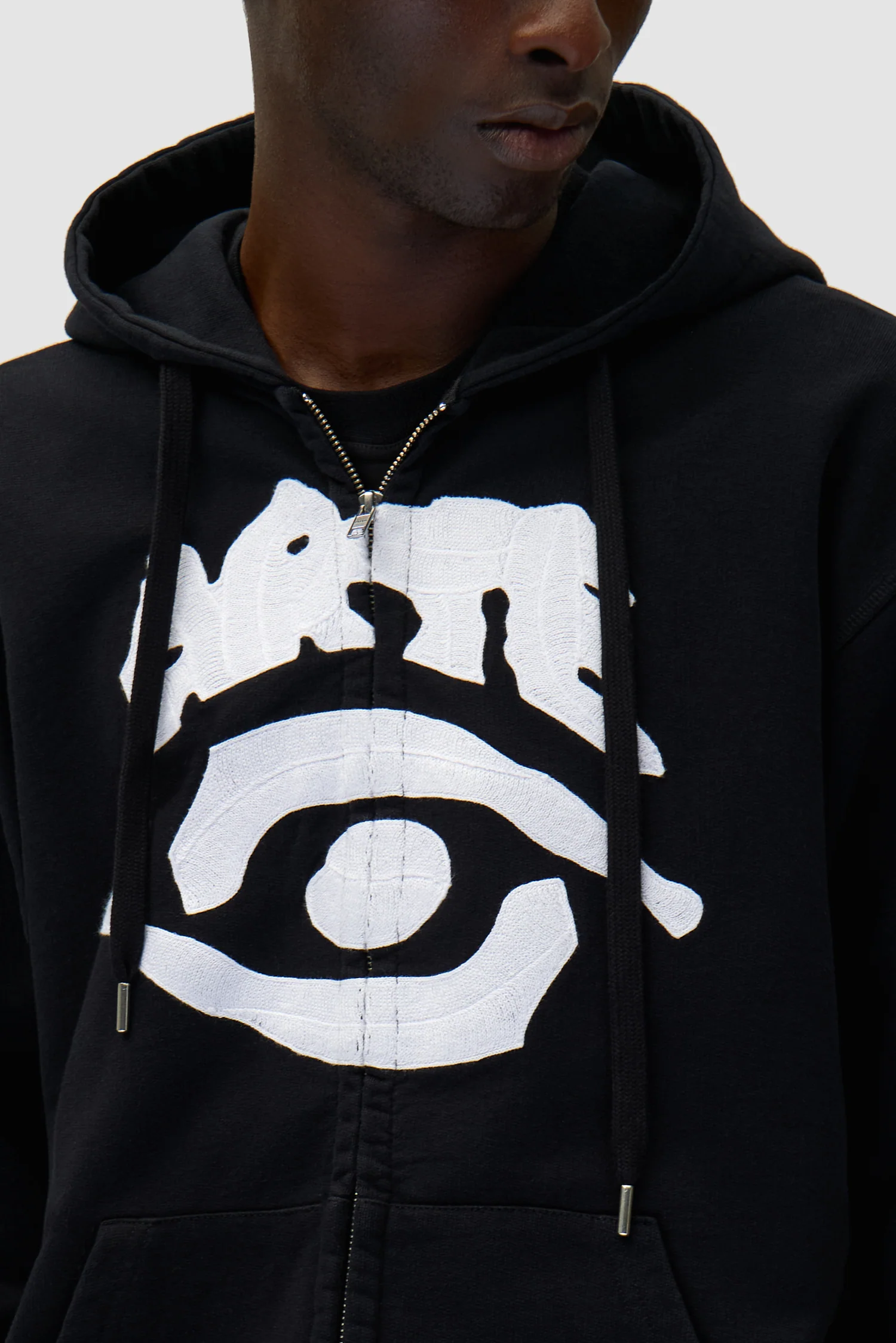 Sweat à capuche zippé Eye - Noir - Image 6