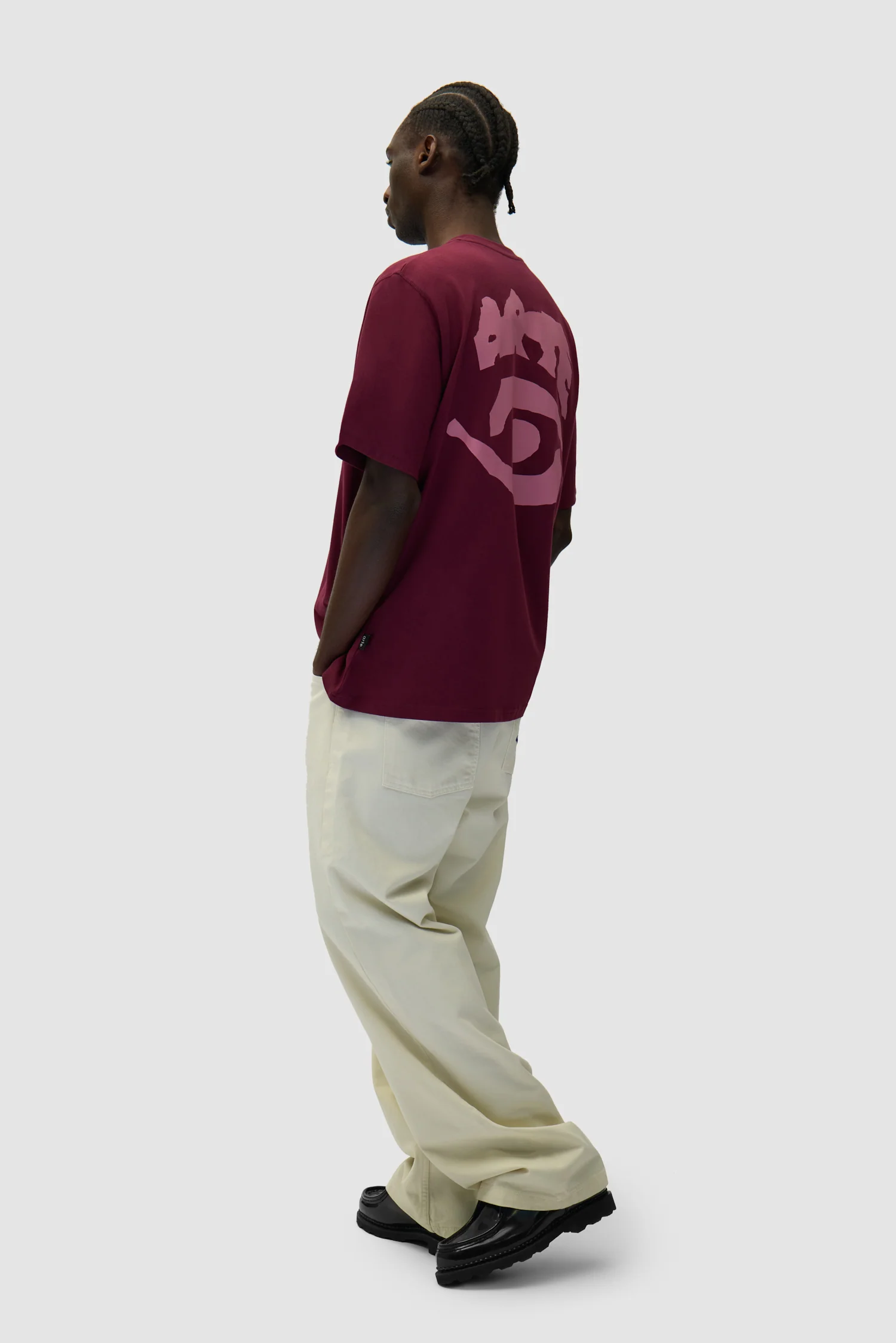 T-shirt à imprimé œil - Bordeaux - Image 6