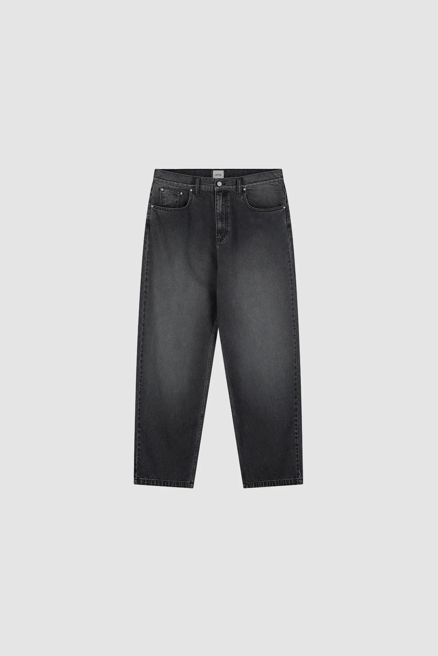Pantalon baggy délavé - Noir - Image 10