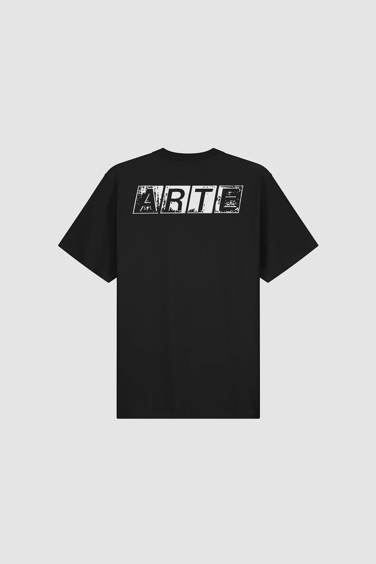 T-shirt imprimé délavé au dos - Noir - Image 8