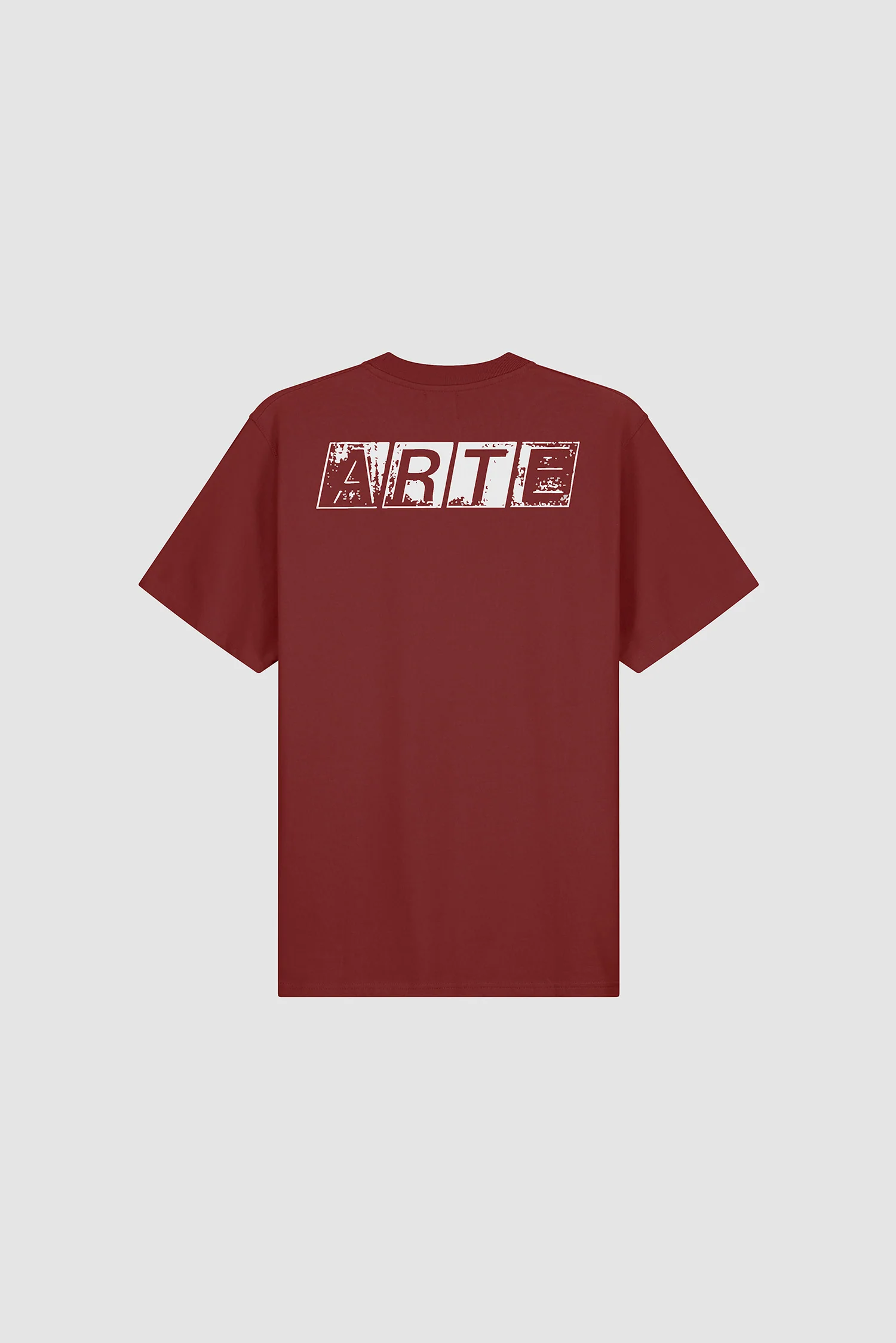 T-shirt imprimé dos délavé - Bordeaux - Image 8