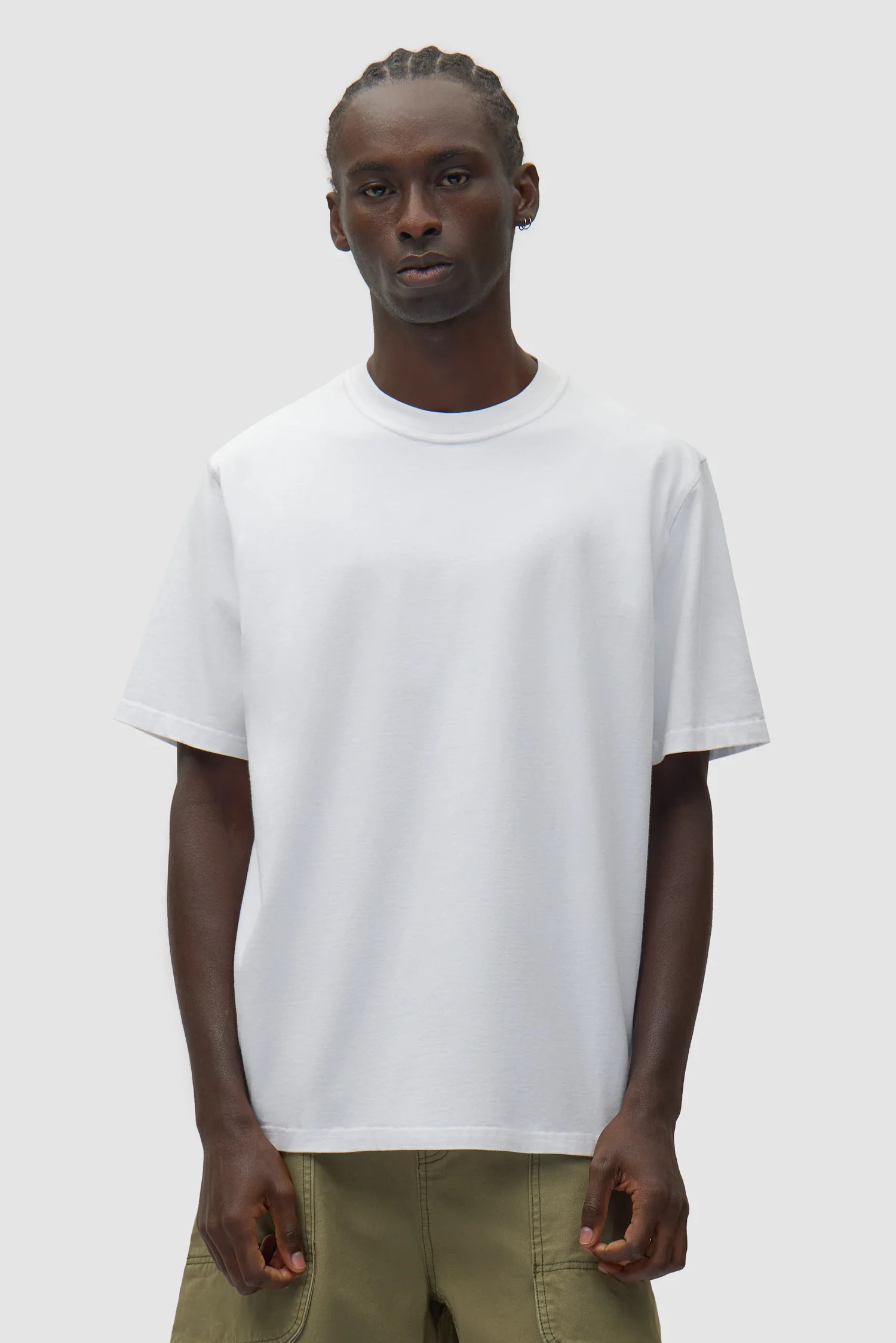 T-shirt imprimé délavé au dos - Blanc - Image 3